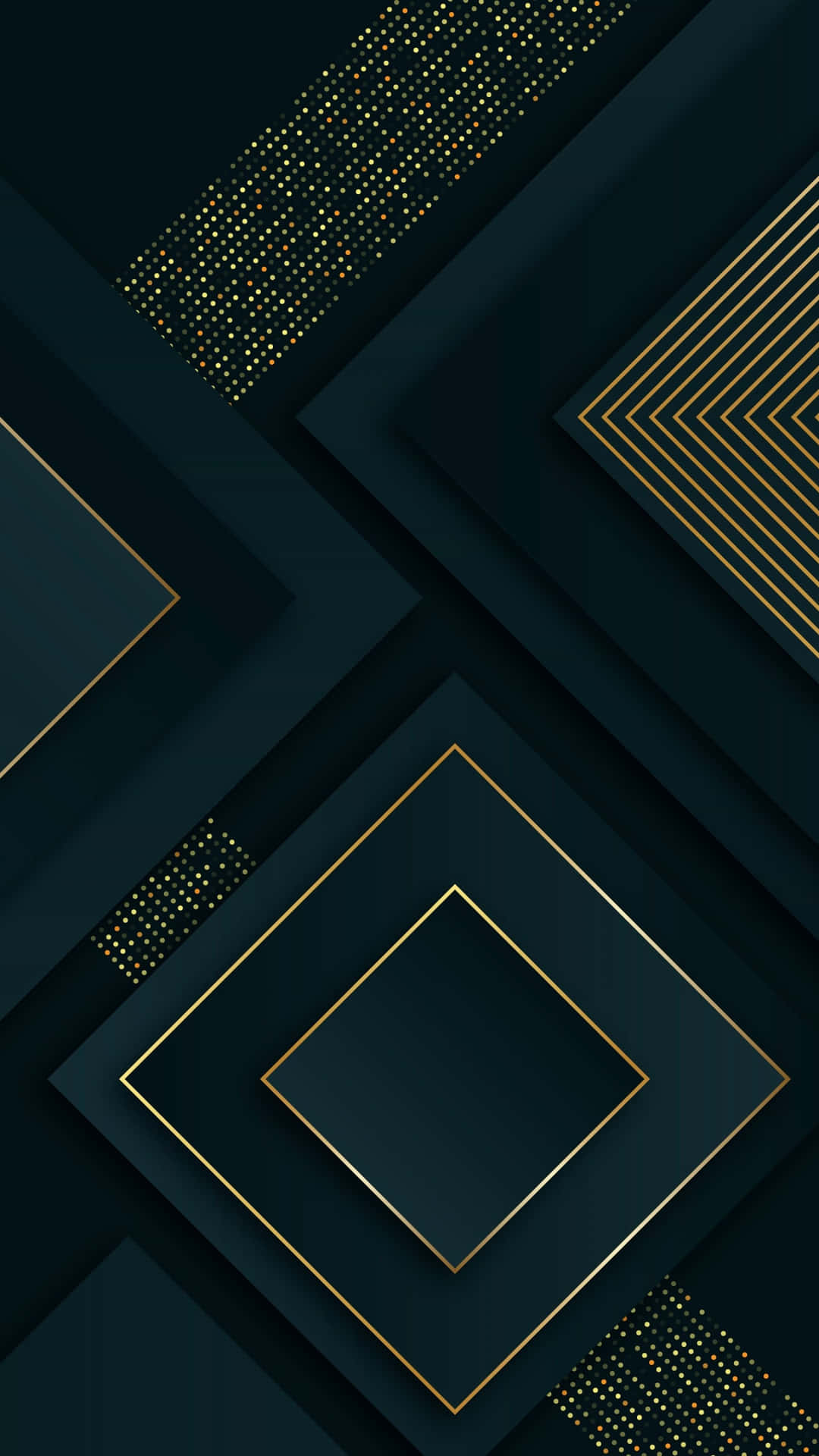 Black And Gold Geometric Background