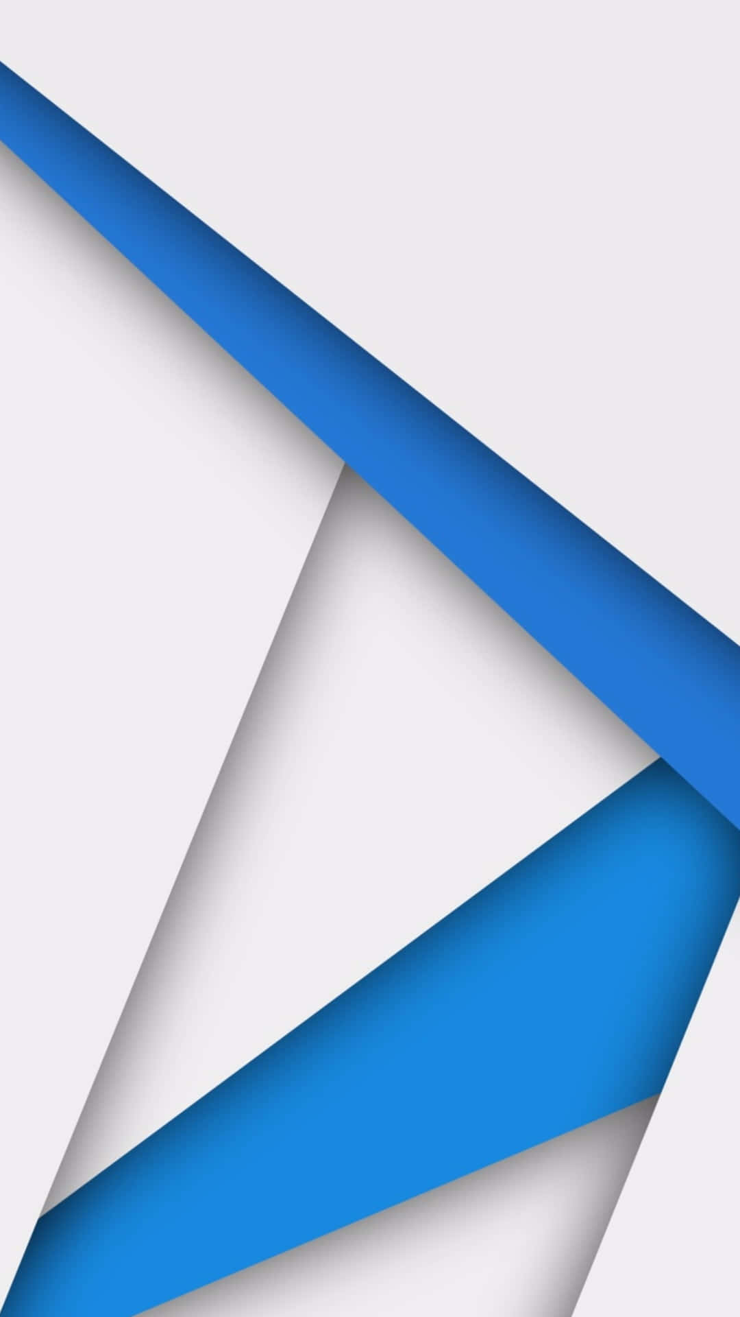 A Blue And White Paper With A Triangle On It