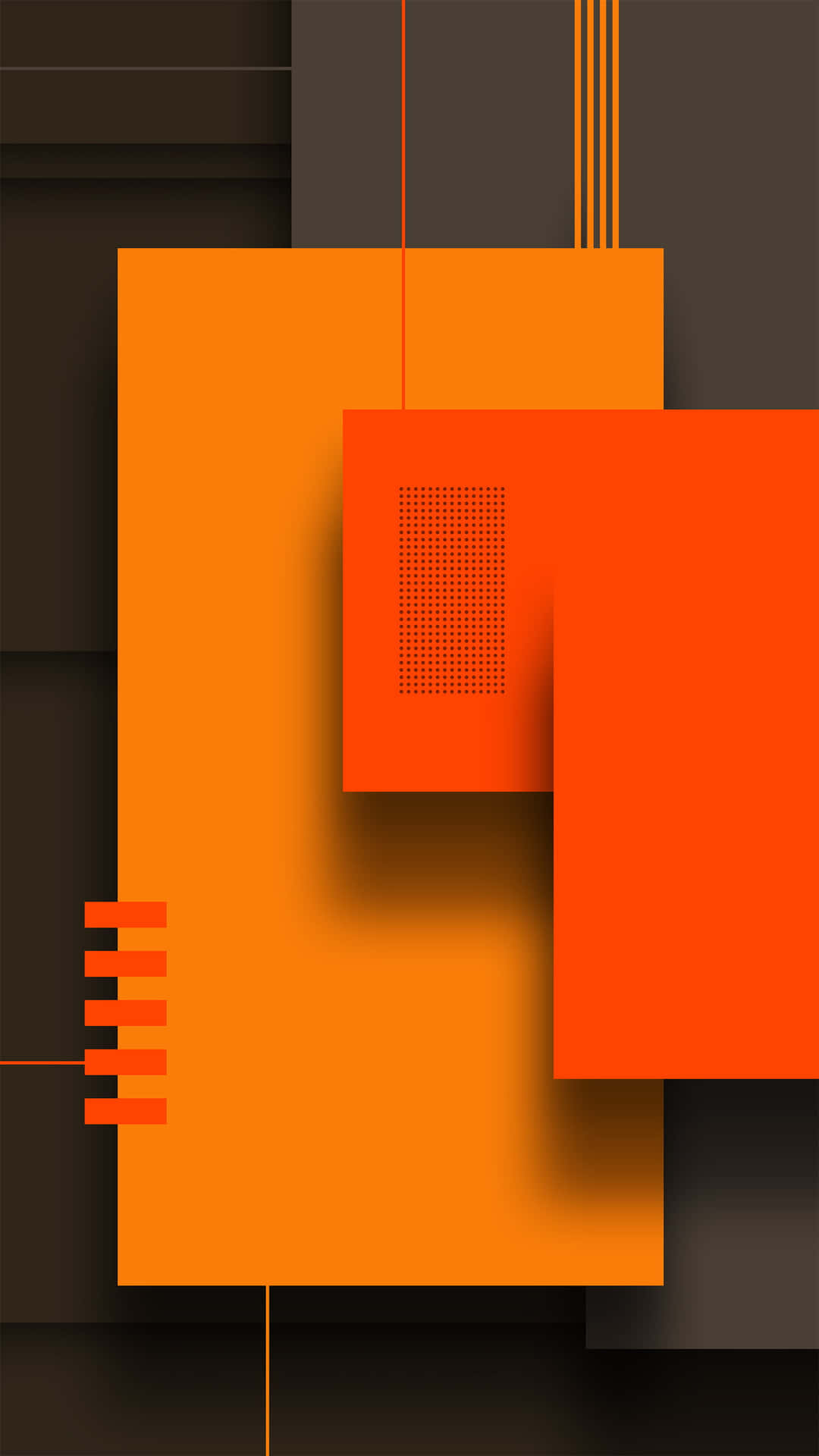 abstract orange and black geometric background
