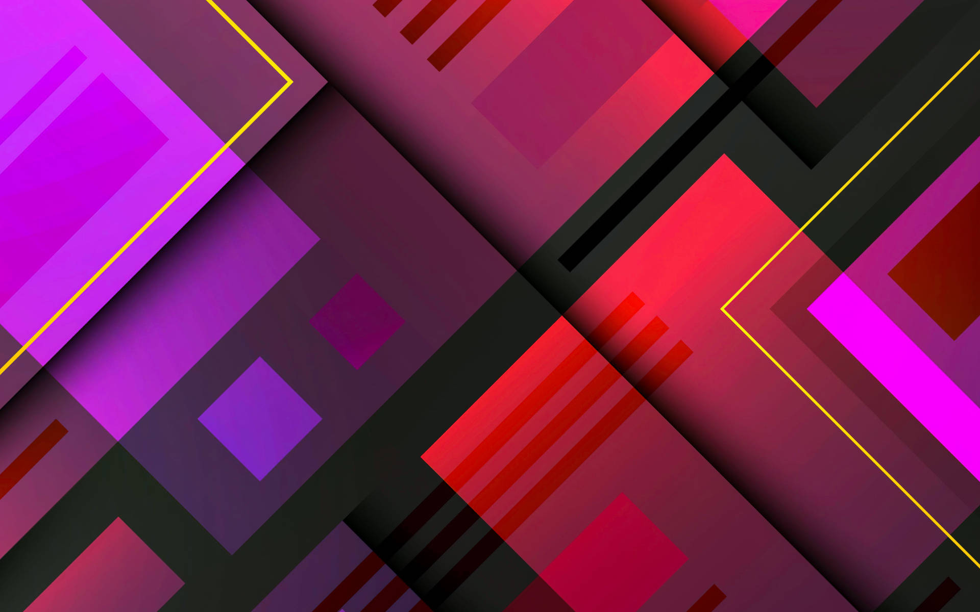 Android Material Design Red Neon Art
