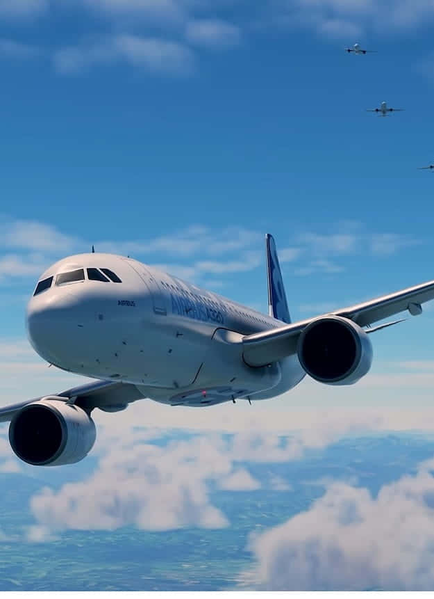 Erobrhimlen Med Microsoft Flight Simulator På Android-enheder.