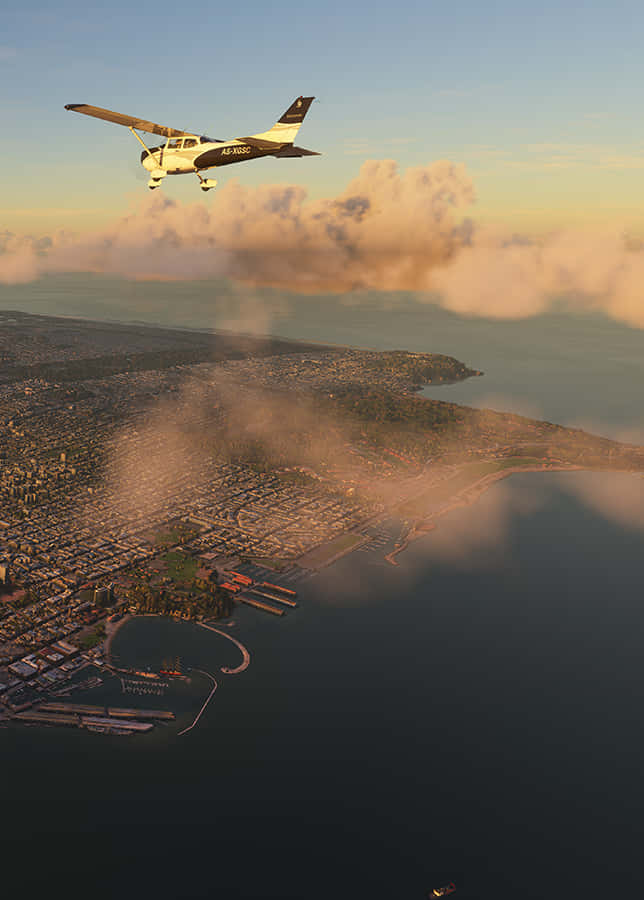 Solcai Cieli Con Microsoft Flight Simulator Per Android.