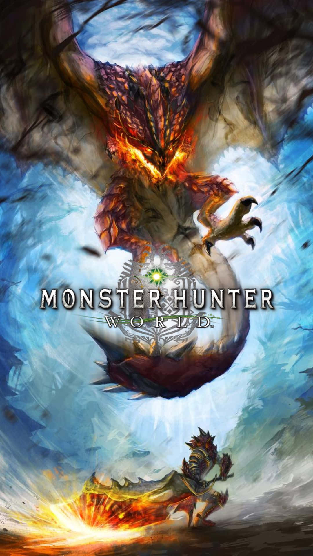 Släpplös Kraften Av Android I Monster Hunter World På Ditt Datorskärmsbakgrund Eller Mobil Bakgrundsbild.