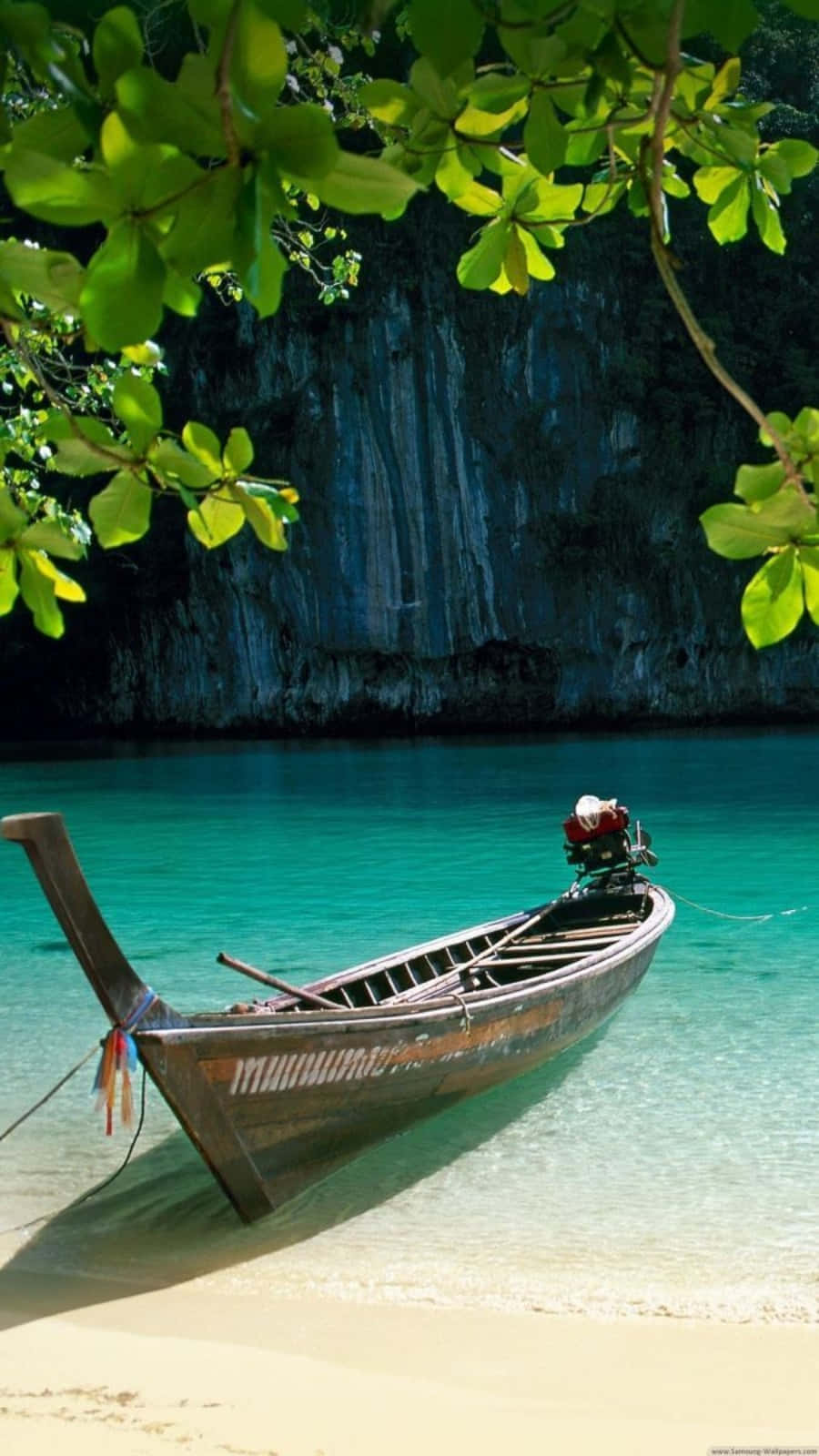 Wooden Boat For Android Nature Wallpaper