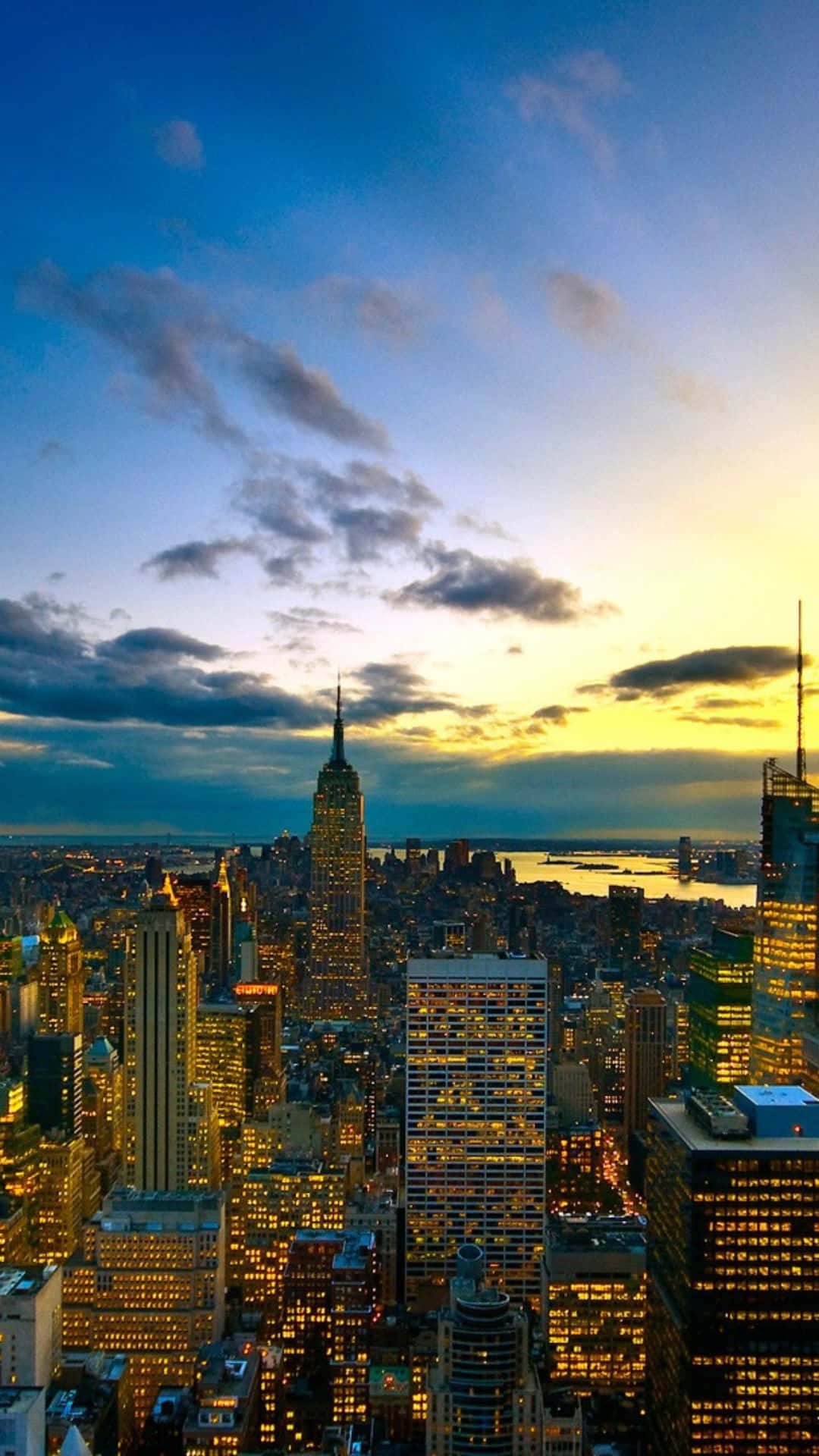 Androiderhellt Buchstäblich Die Skyline Von New York City.