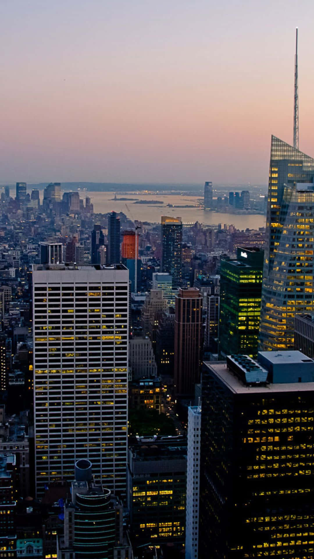 Diesehenswürdigkeiten Und Geräusche Von New York City Auf Einem Digitalen Bildschirm