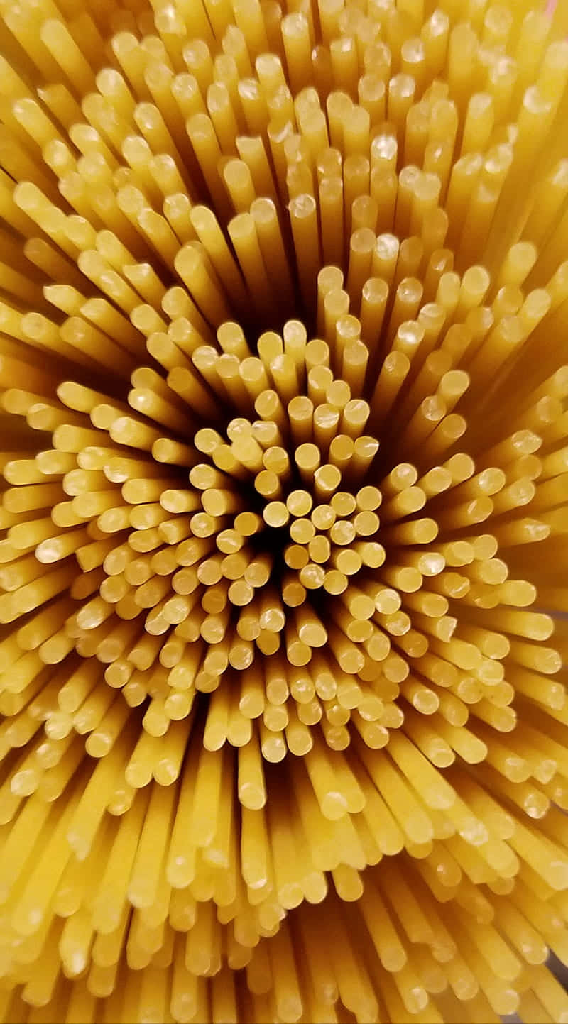 Androidpasta Bakgrund Top View Av Okokt Spaghetti