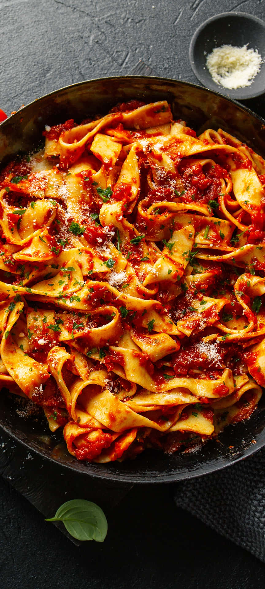 Android Pasta Background Pappardelle Bolognese Bowl