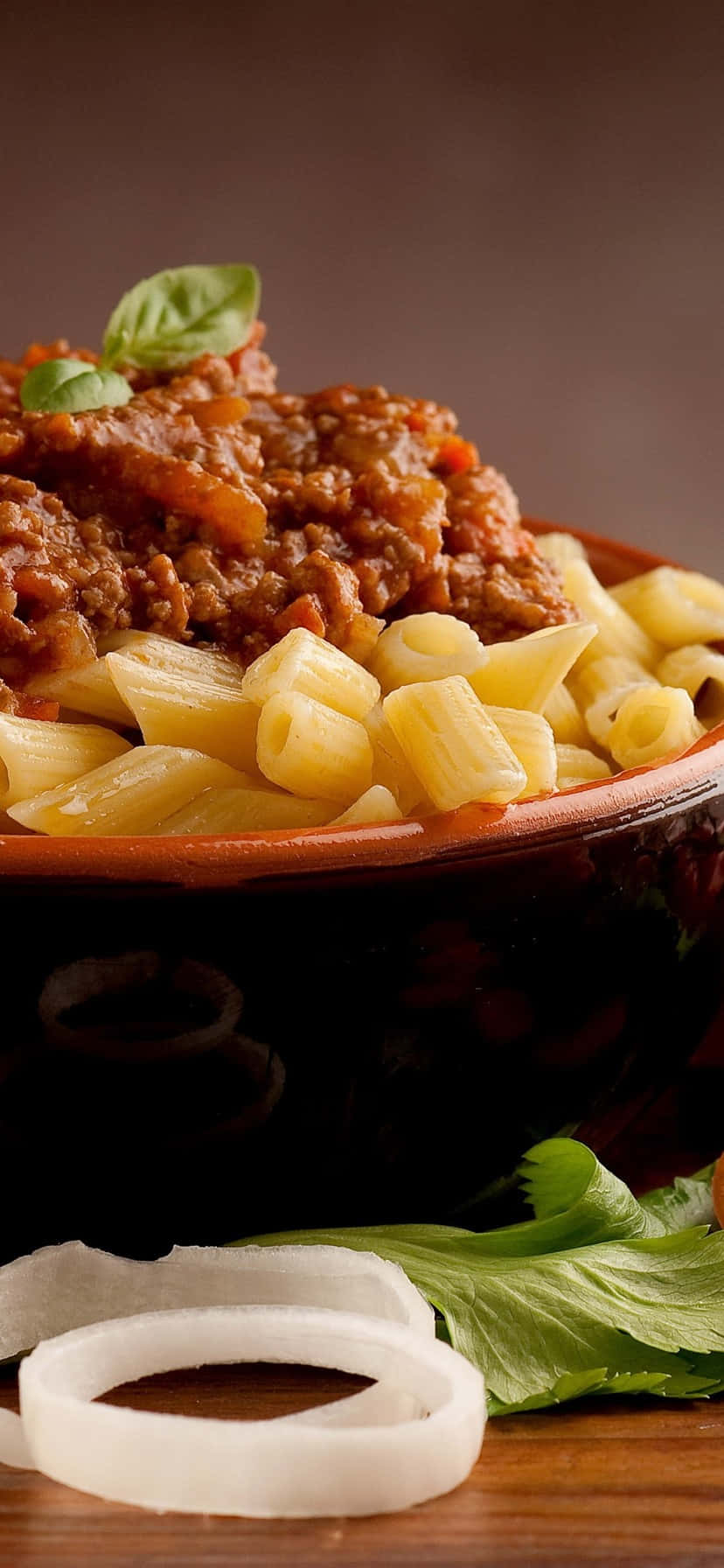 Android Pasta Background Macaroni With Bolognese Sauce