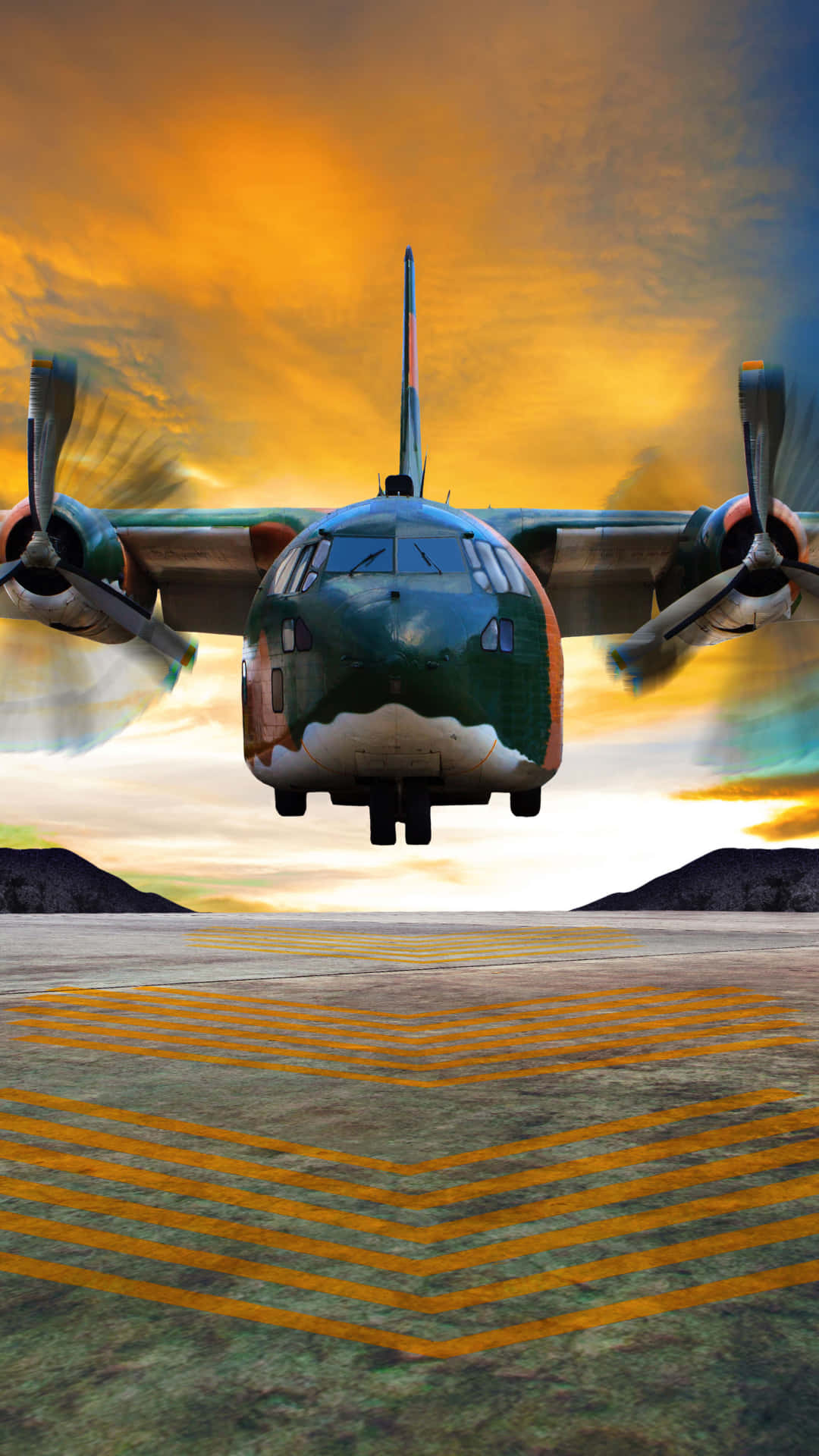 Leichtesflugzeug Mit Propeller - Hintergrundbild Für Android-geräte