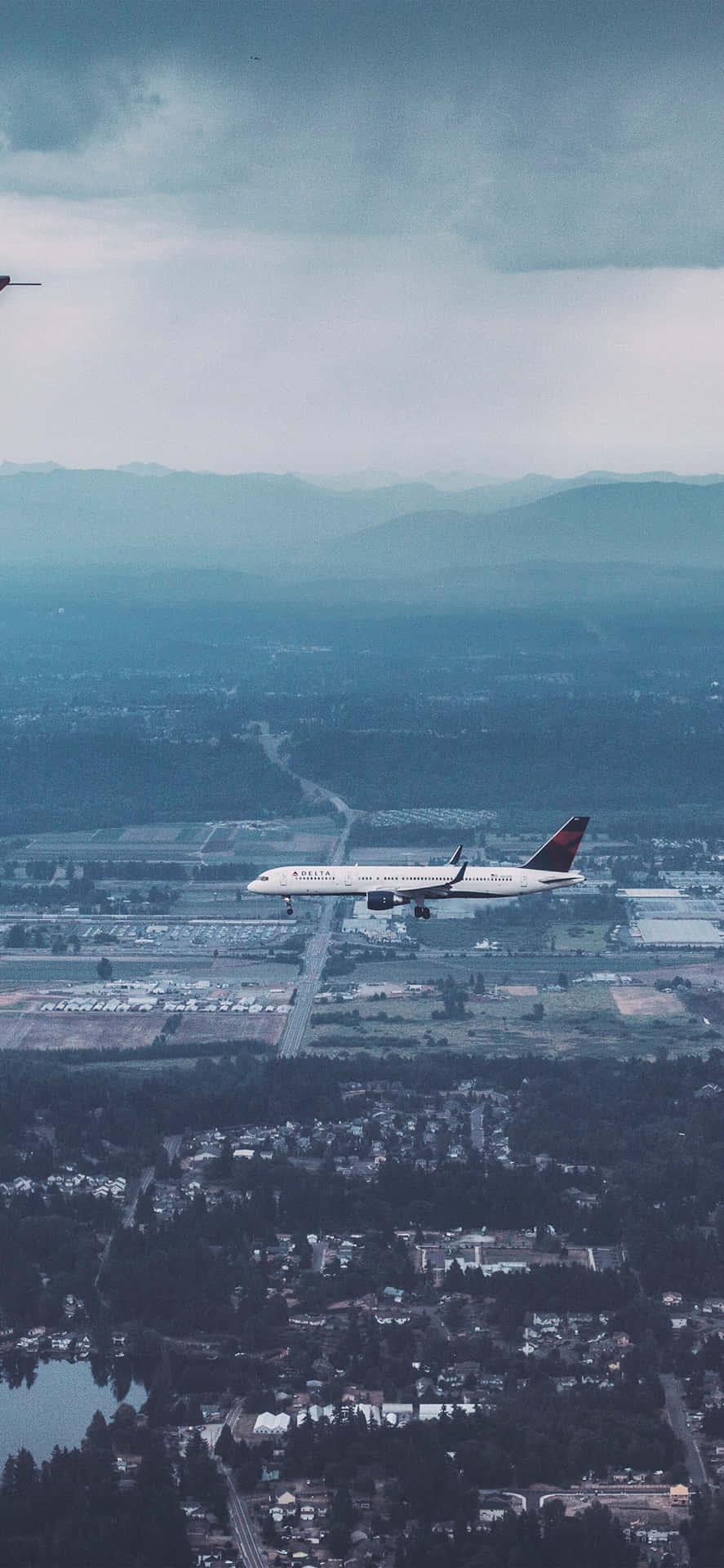 Delta Airlines flymaskine Android Plane baggrund.