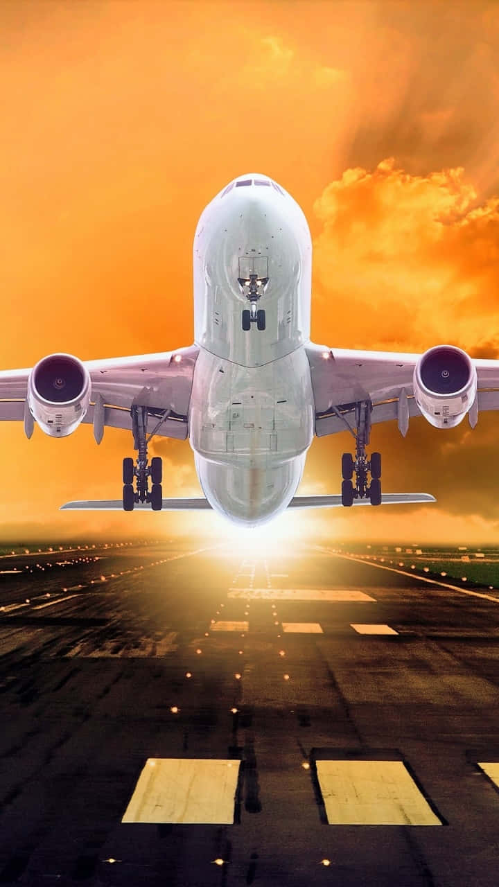 Airplane Taking Off Android Plane Background