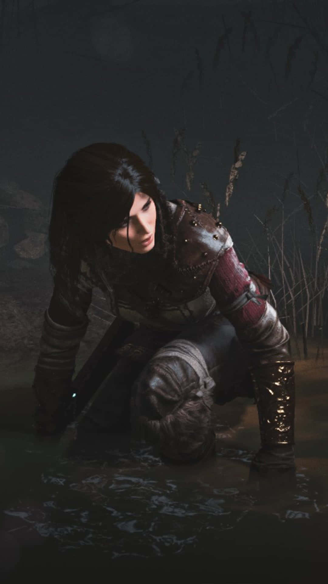 Android Stigning af Tomb Raider Baggrund Vand og Klipper.