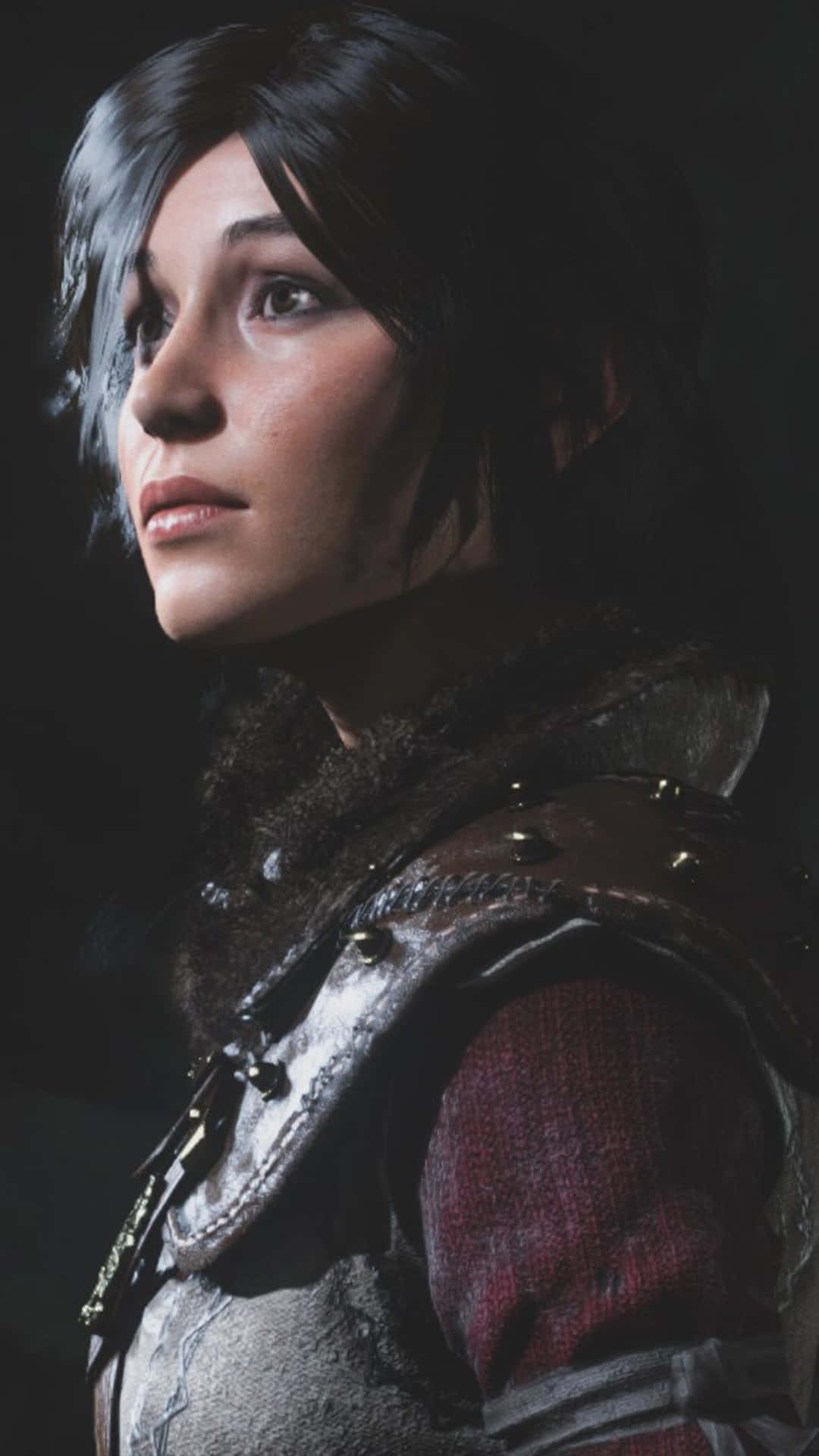 Androidrise Of The Tomb Raider Bakgrundsläder.