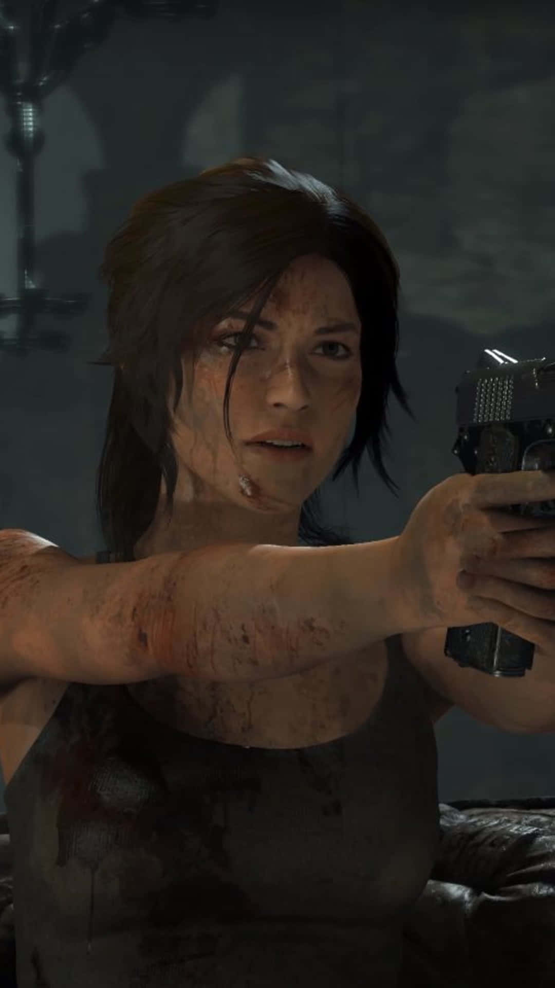 etAndroid Stigning af Tomb Raider Baggrund Håndsæt
