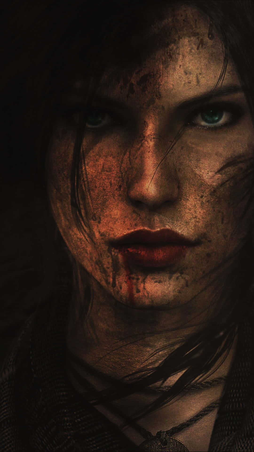 Androidrise Of The Tomb Raider Bakgrund Blod.