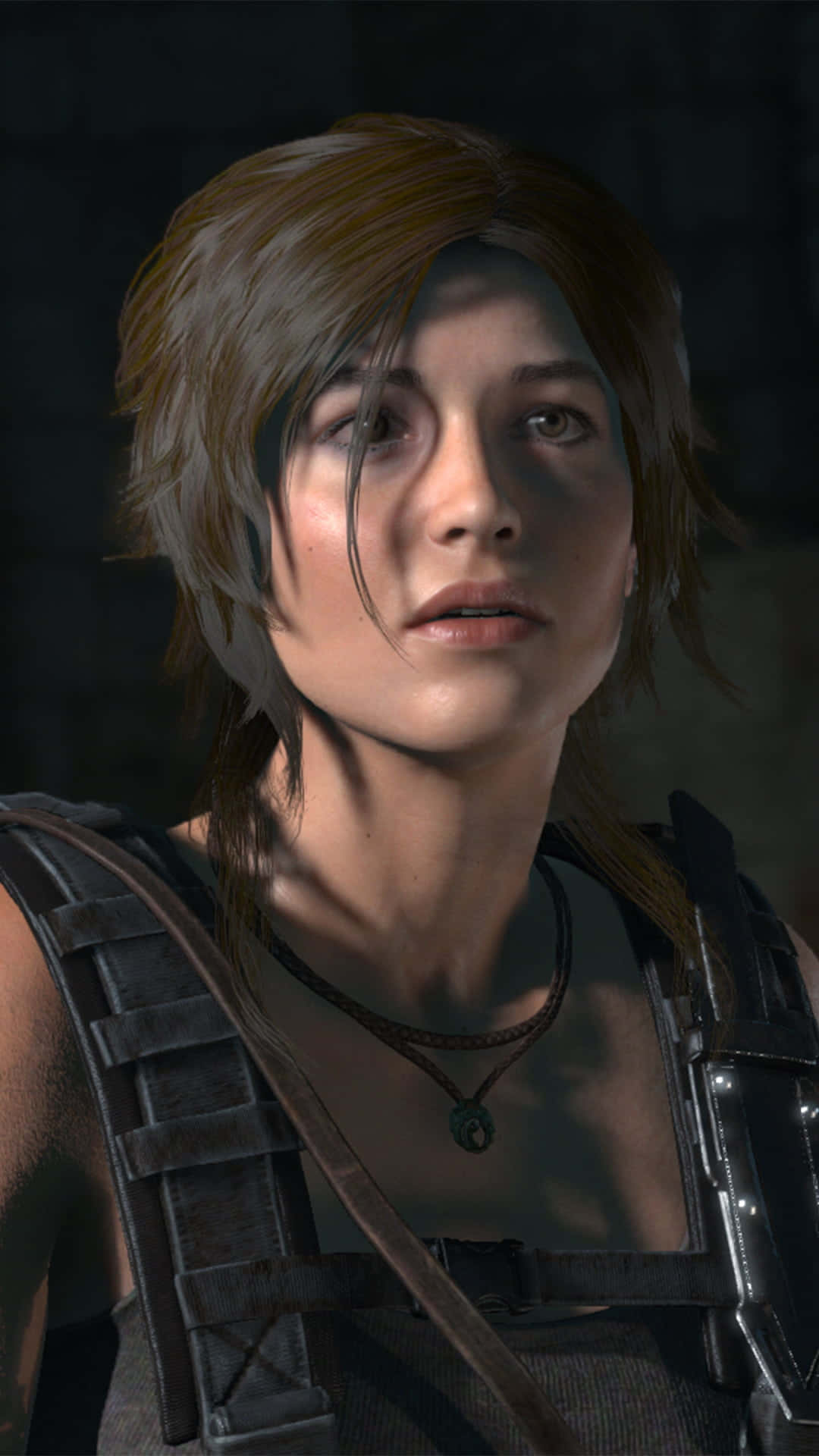 Androidrise Of The Tomb Raider Bakgrund Chockad.