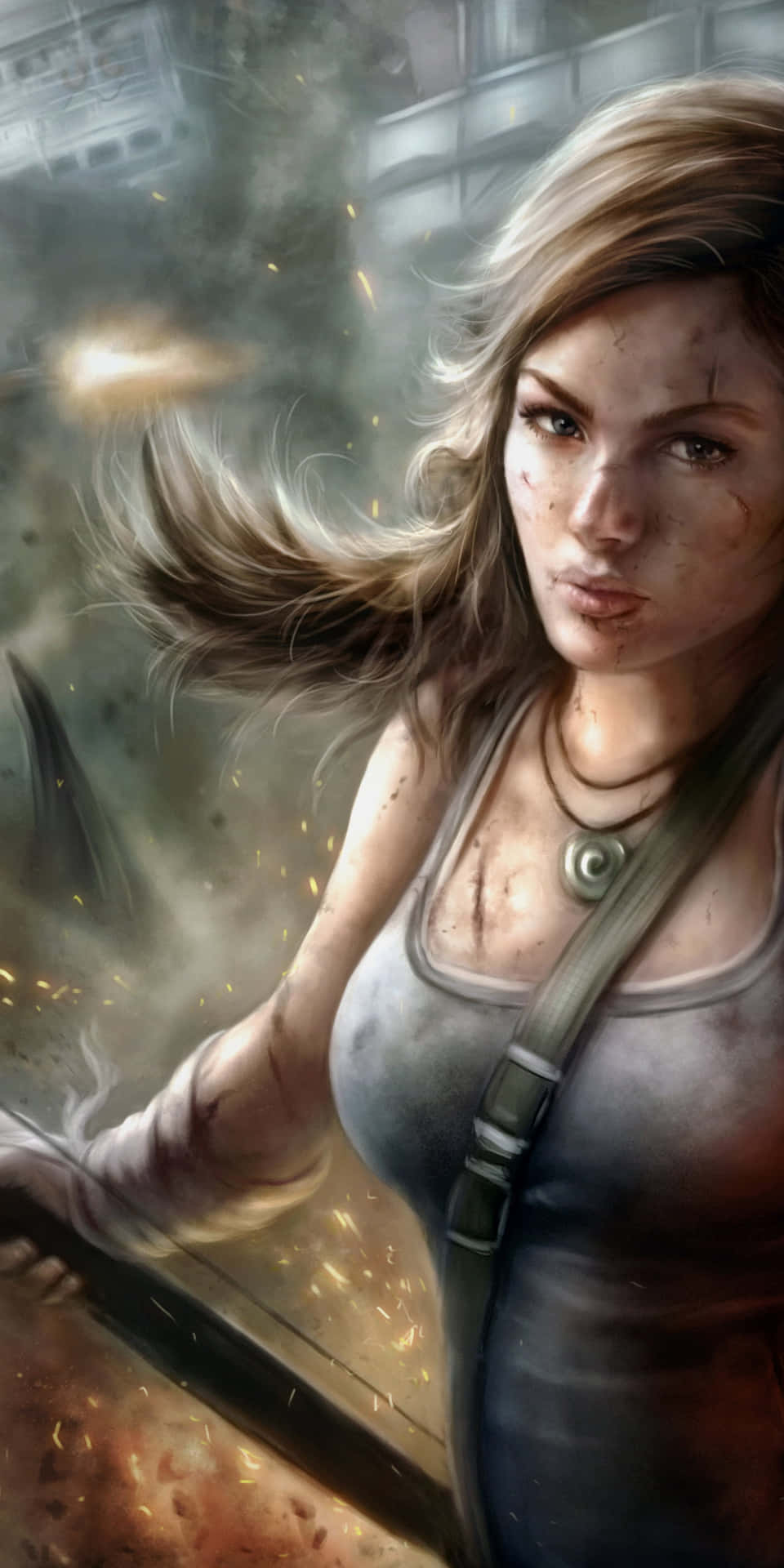 Androidaufstieg Des Tomb Raider-hintergrunds-verletzungen