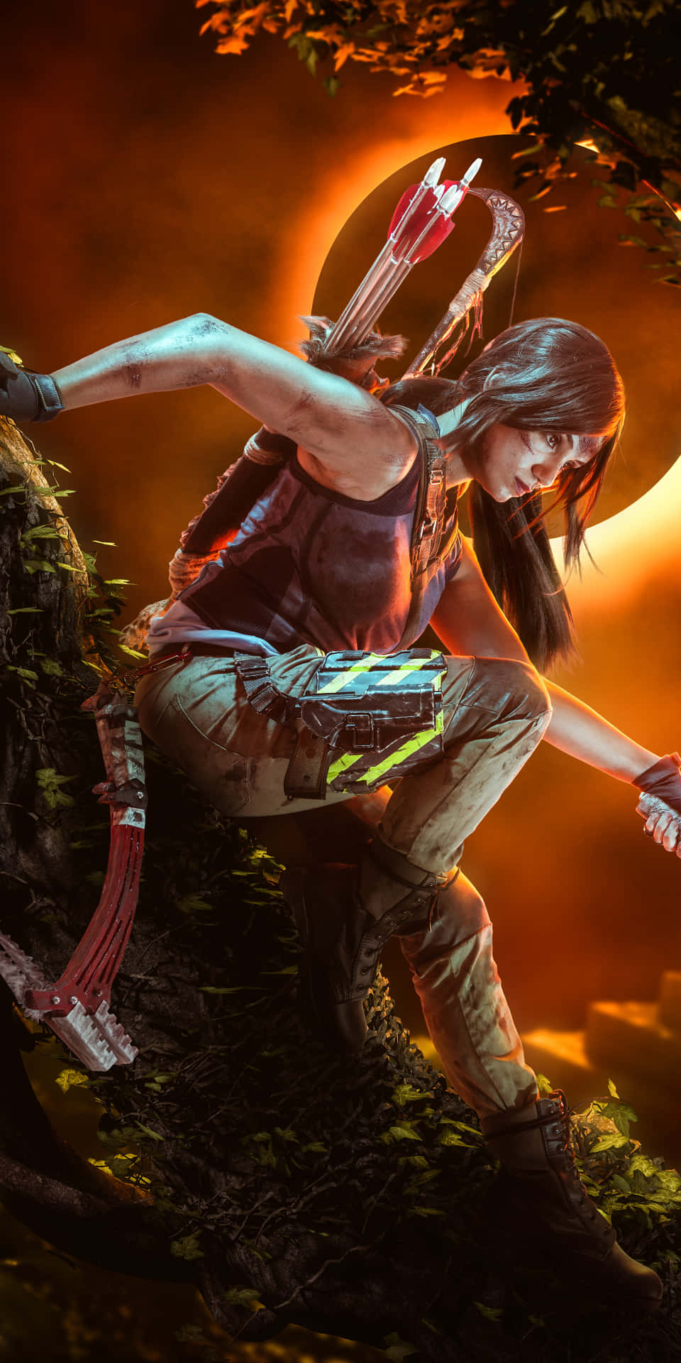 Android Stigende af Tomb Raider Baggrund Skifte Mørke