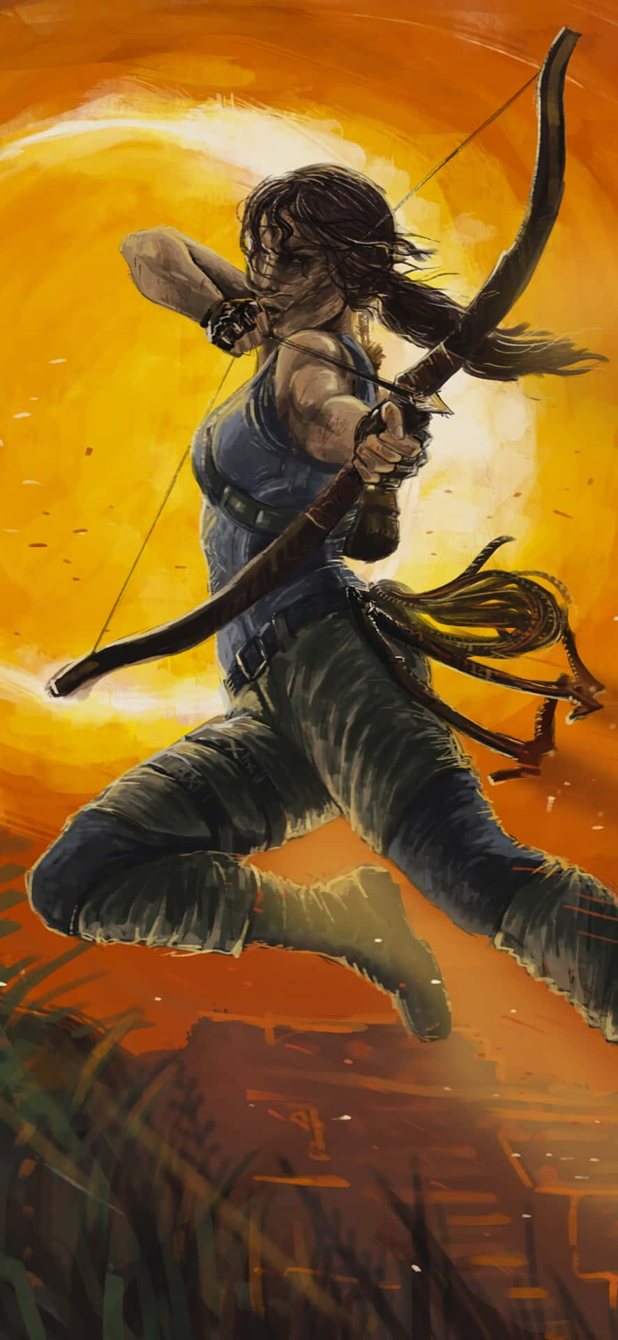 Androidhintergrund Rise Of The Tomb Raider Bogen