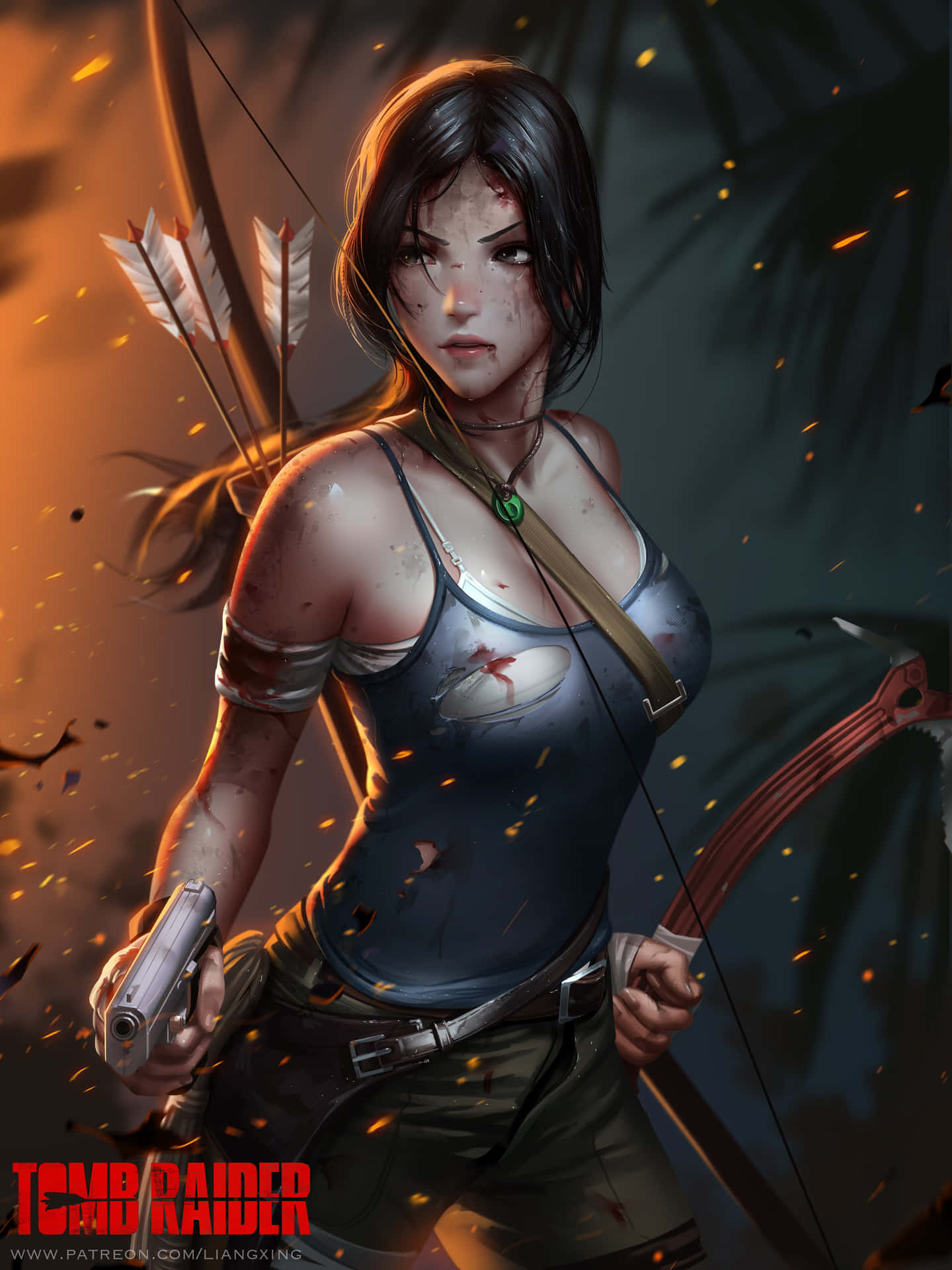 Android Stiger af Tomb Raider Baggrund Pilene: