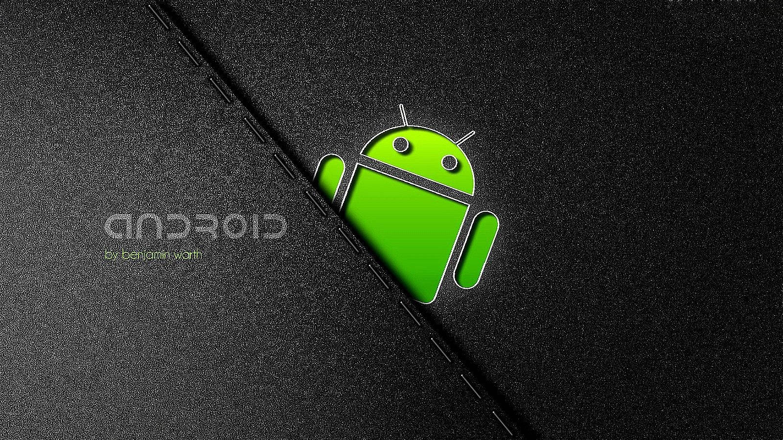 Android Robot In Black Wallpaper