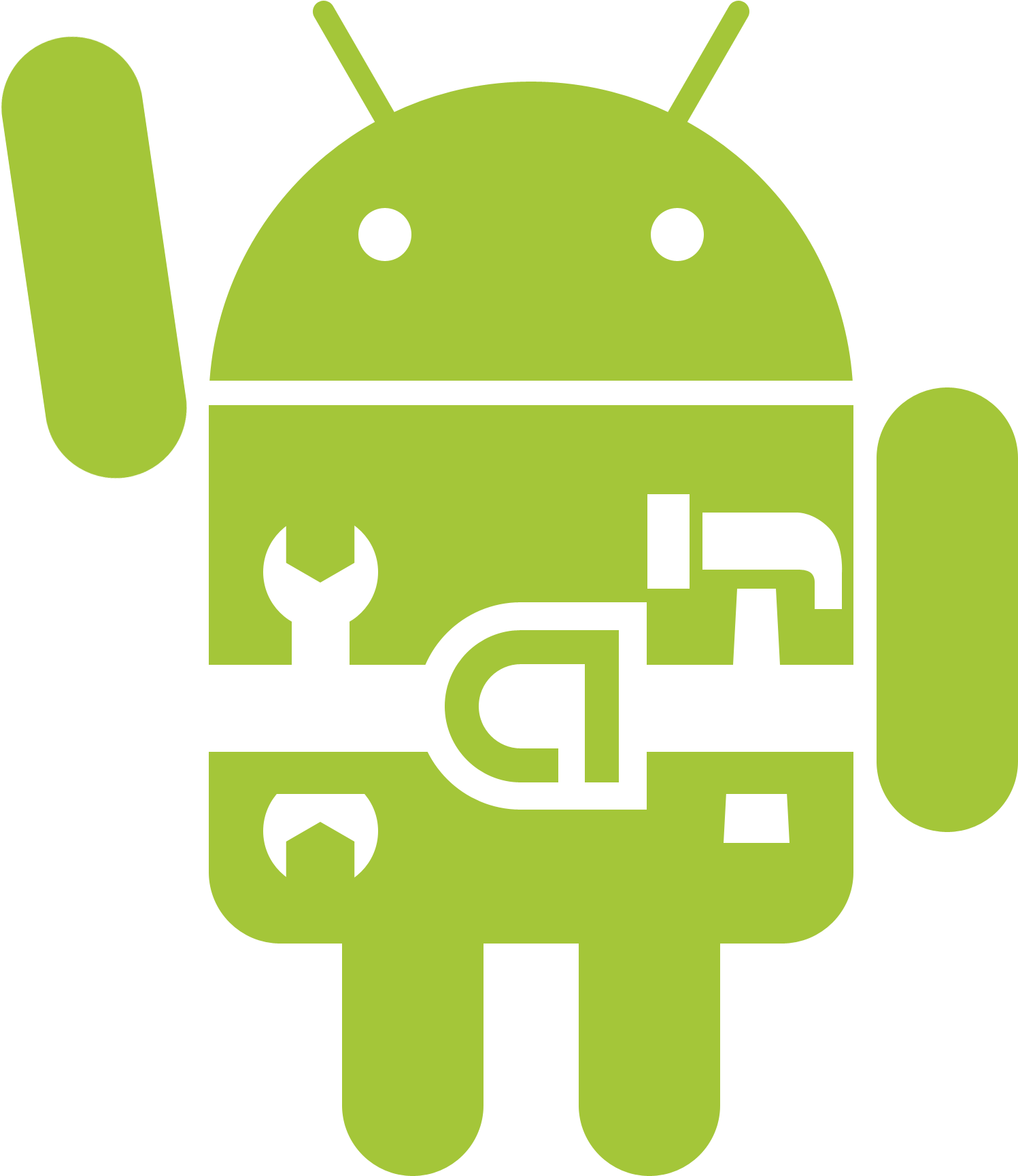 Android Robot Repair Logo PNG
