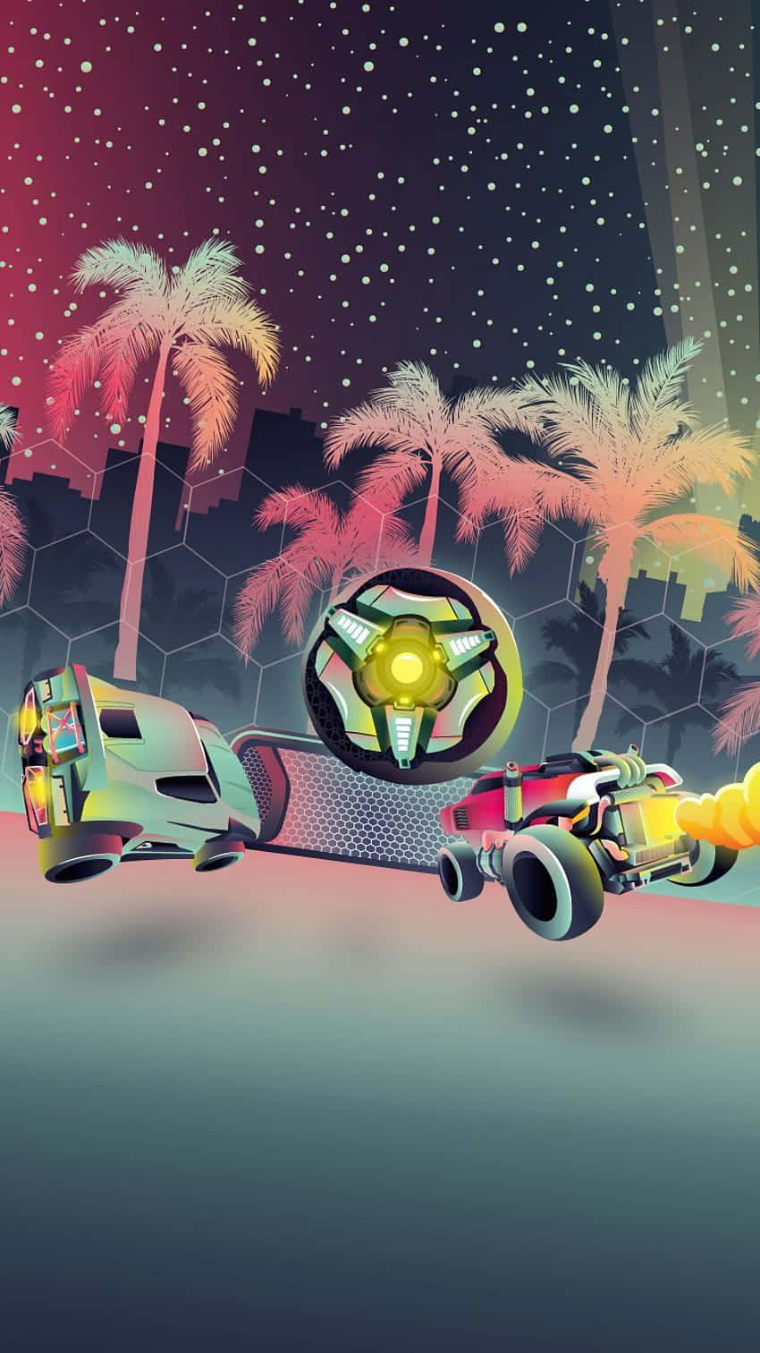 Android Rocket League Tropical Vibe Background