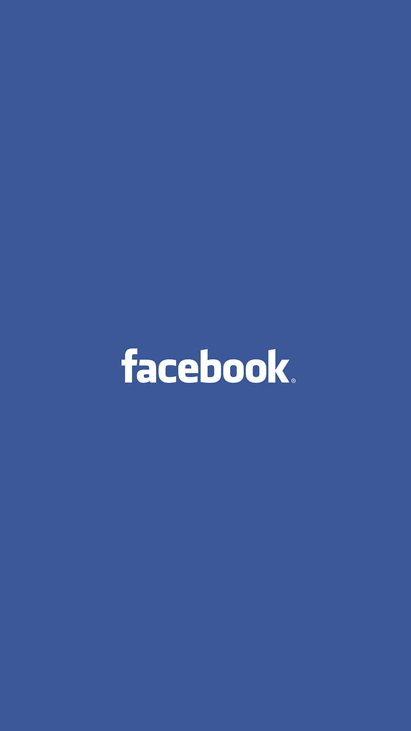 Androidsoziales Hintergrundbild Mit Dem Klassischen Facebook-logo