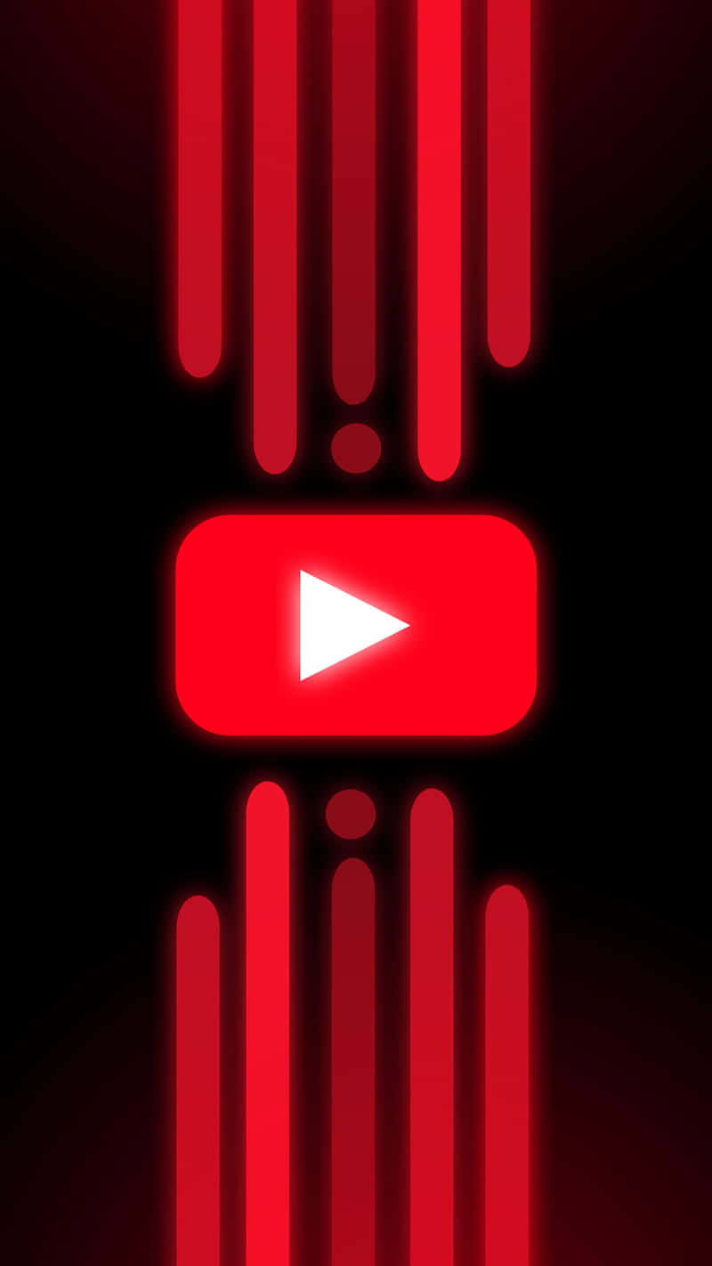 Androidsoziale Hintergrundbild Rotes Youtube-logo