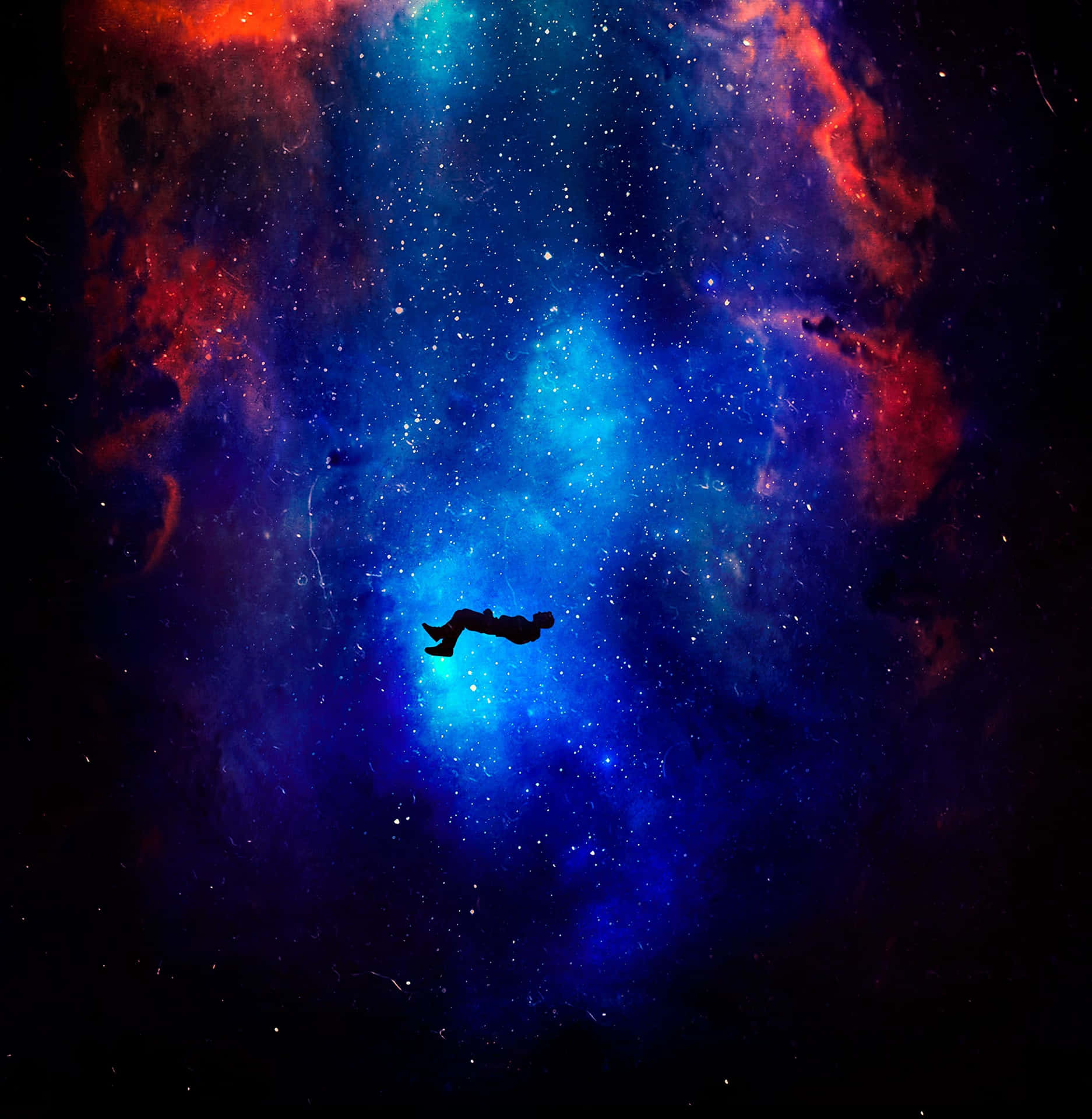 Feel the power of Android in space Wallpaper