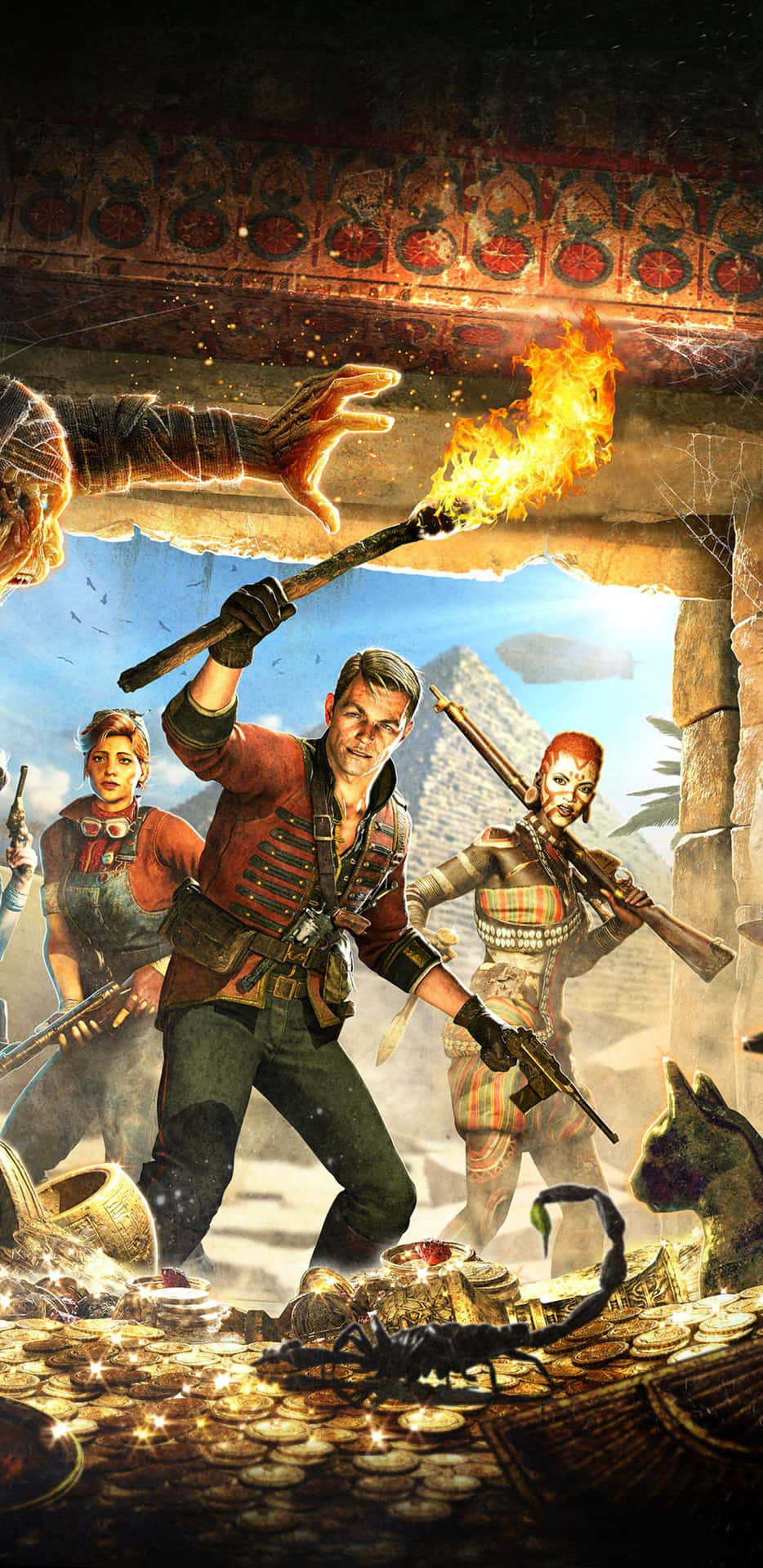 Intense action in Android Strange Brigade Background