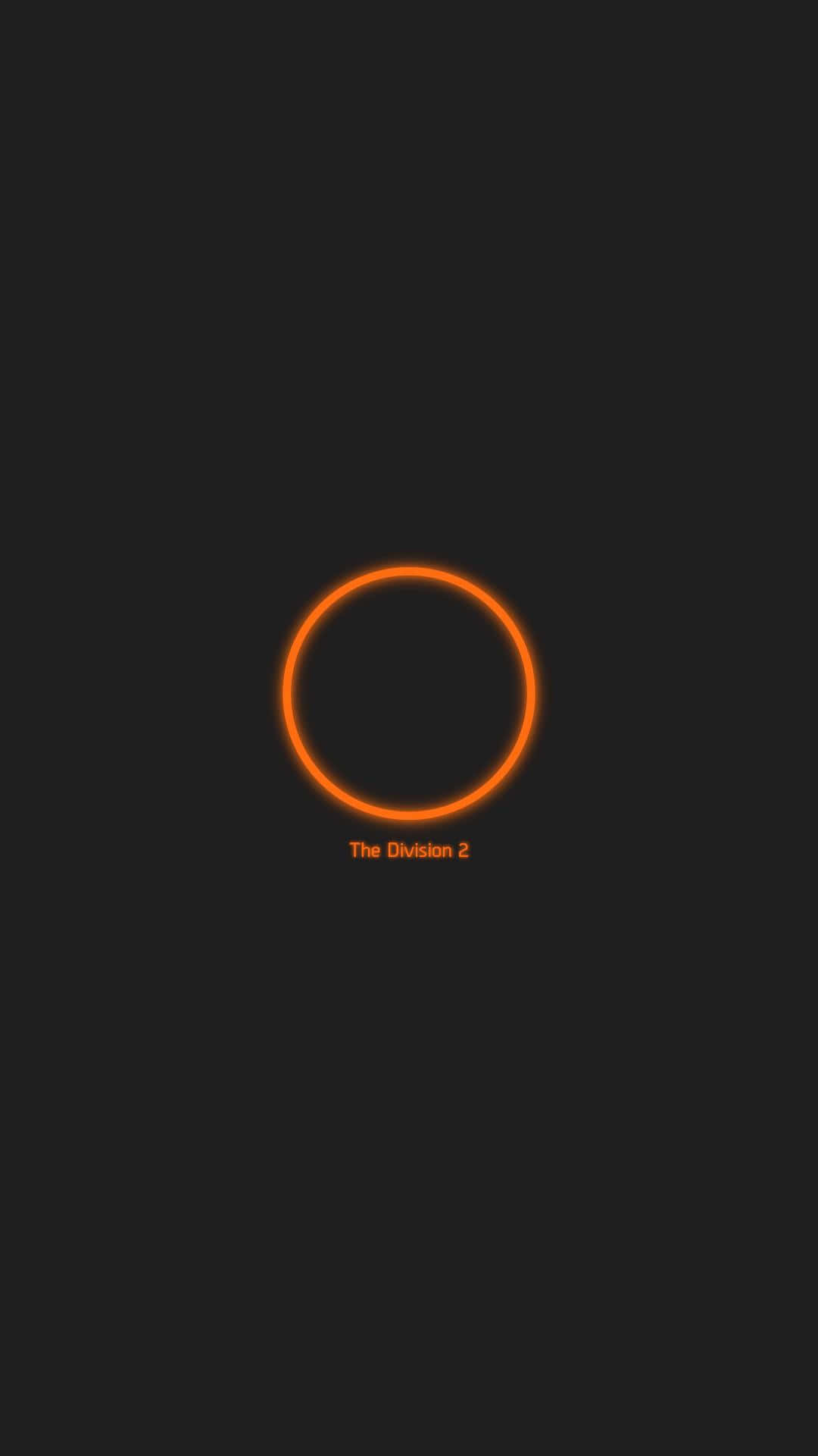 Sfondothe Division Con Il Logo Arancione Di Android