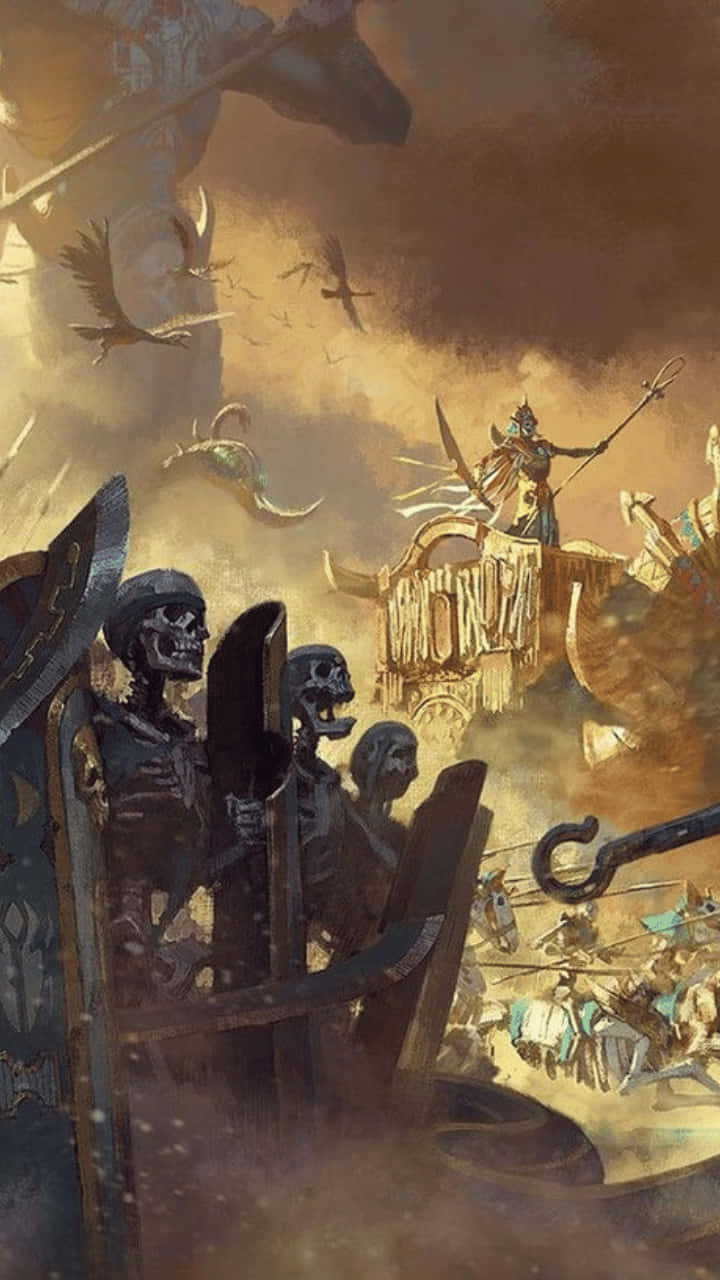 Kontrollerakrafterna För Ordning Och Förstörelse I Android Total War: Warhammer Ii.