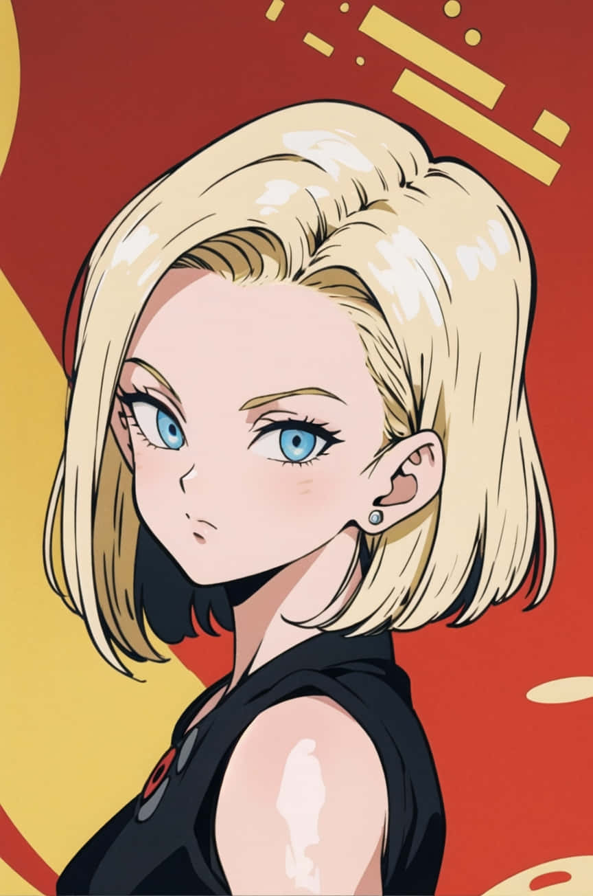 Seni Profil Android18 Wallpaper