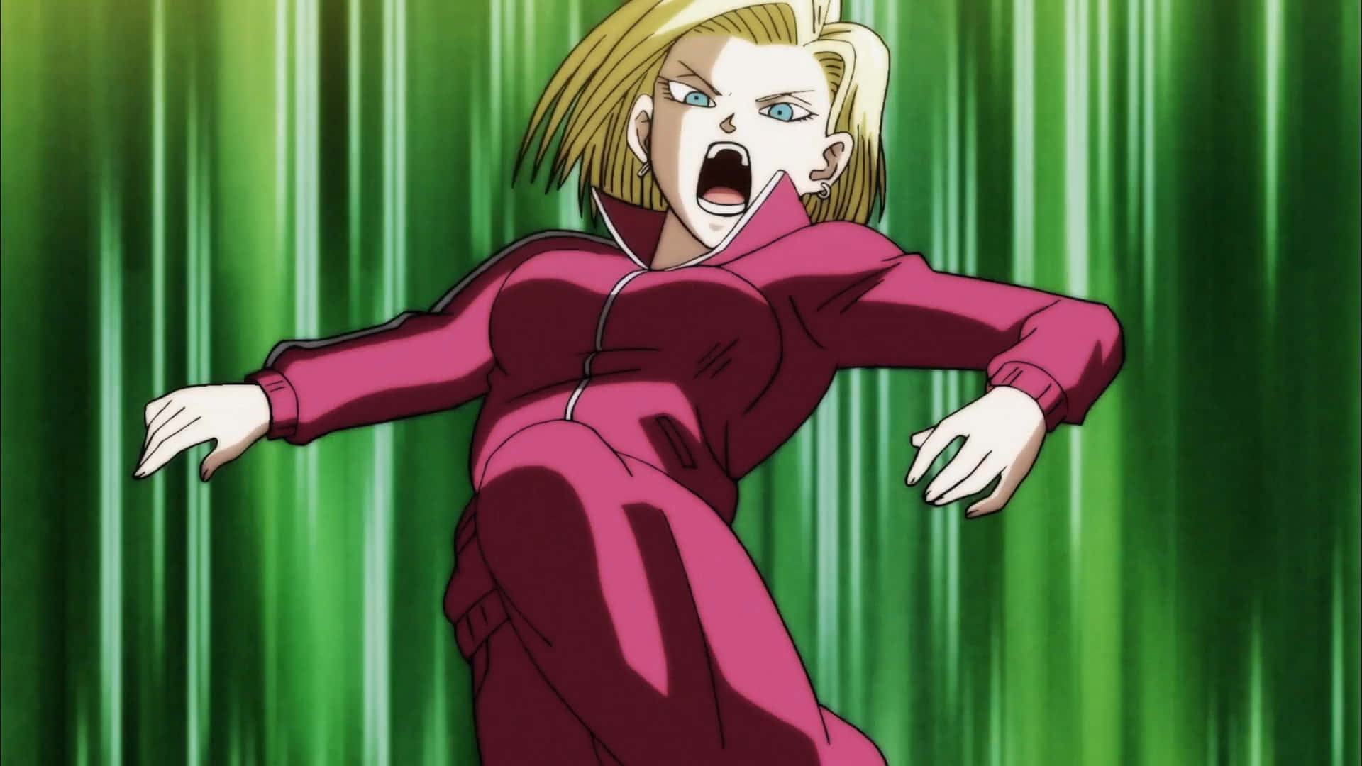 Android18 Shocked Expression Wallpaper