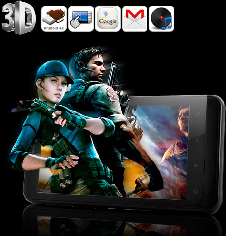 Android3 D Gaming Experience PNG