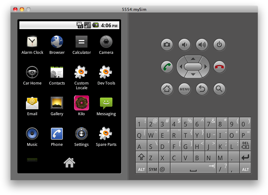 Android_ Emulator_ Screen_with_ Apps_and_ Controls PNG
