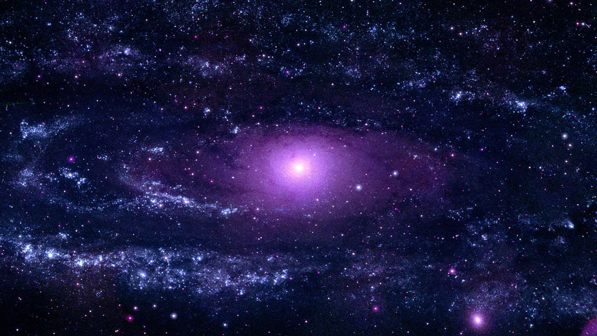 A Purple Galaxy With Stars And Purple Stars Wallpaper