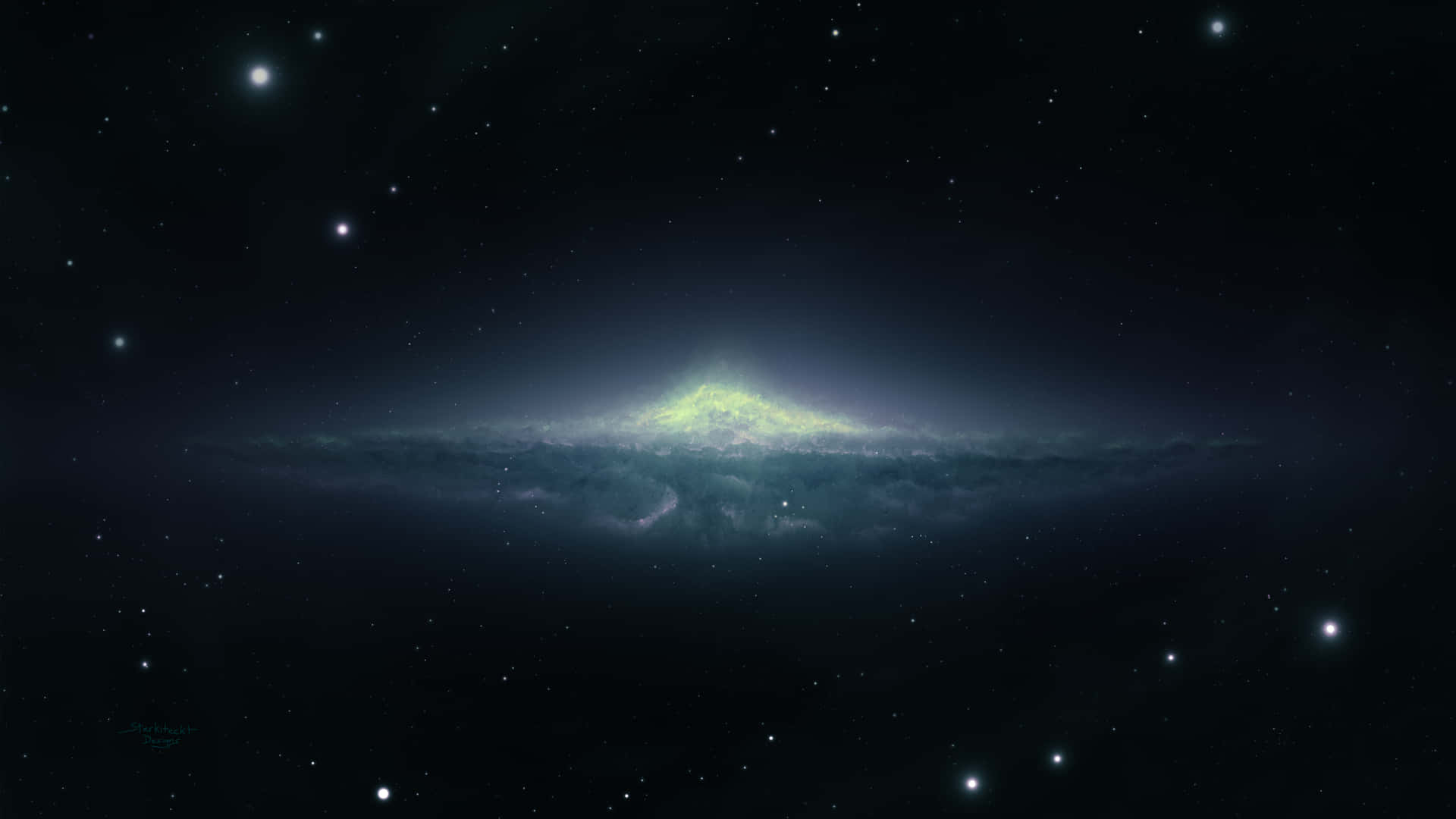 Get an up close view of the majestic Andromeda Galaxy in 4K resolution Wallpaper