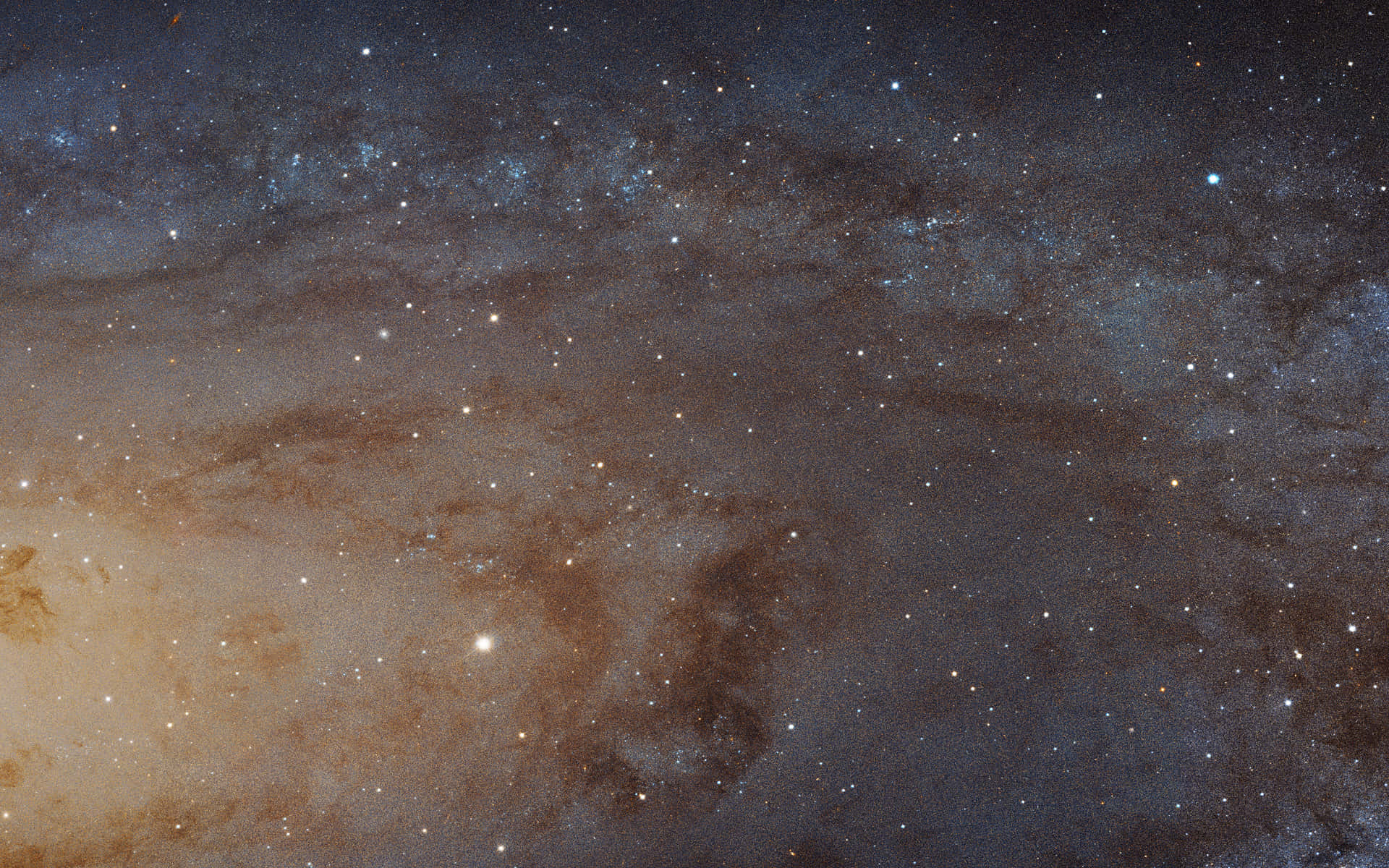 Un'immaginemaestosa Della Galassia Di Andromeda. Sfondo