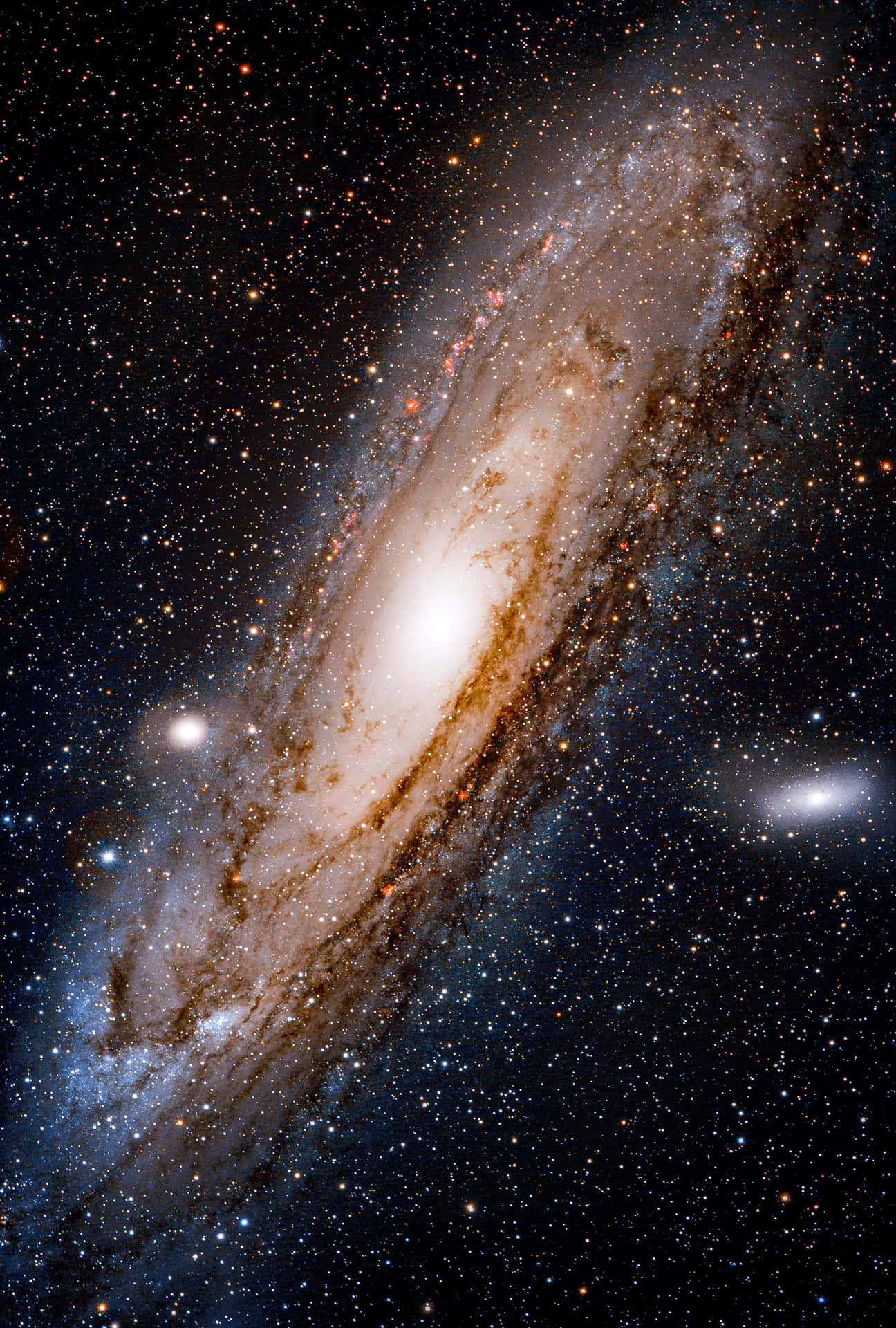 Den Andromeda Galaxy fanget i smuk 4K opløsning. Wallpaper