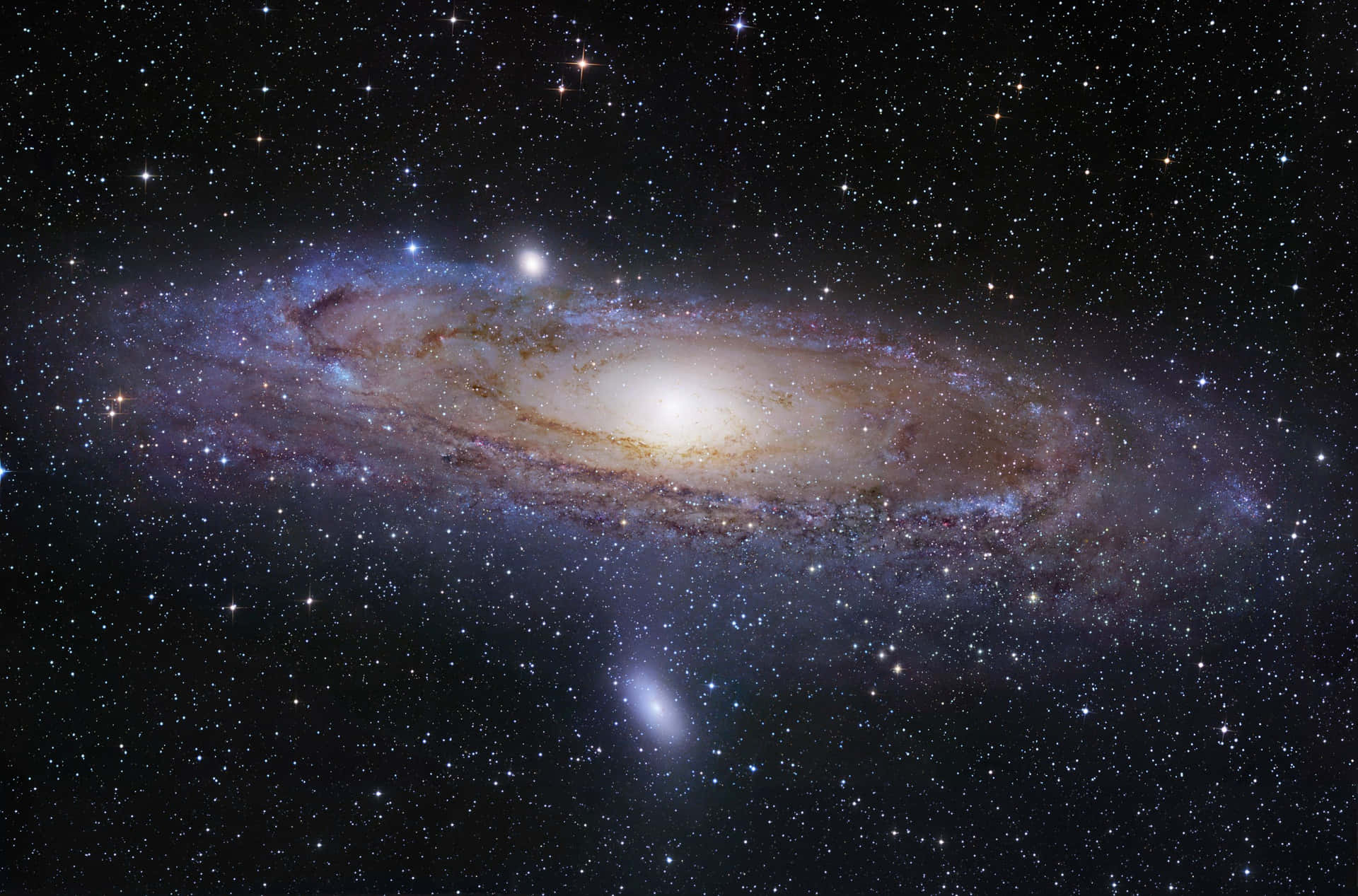 "A breathtaking view of the Andromeda Galaxy" Wallpaper