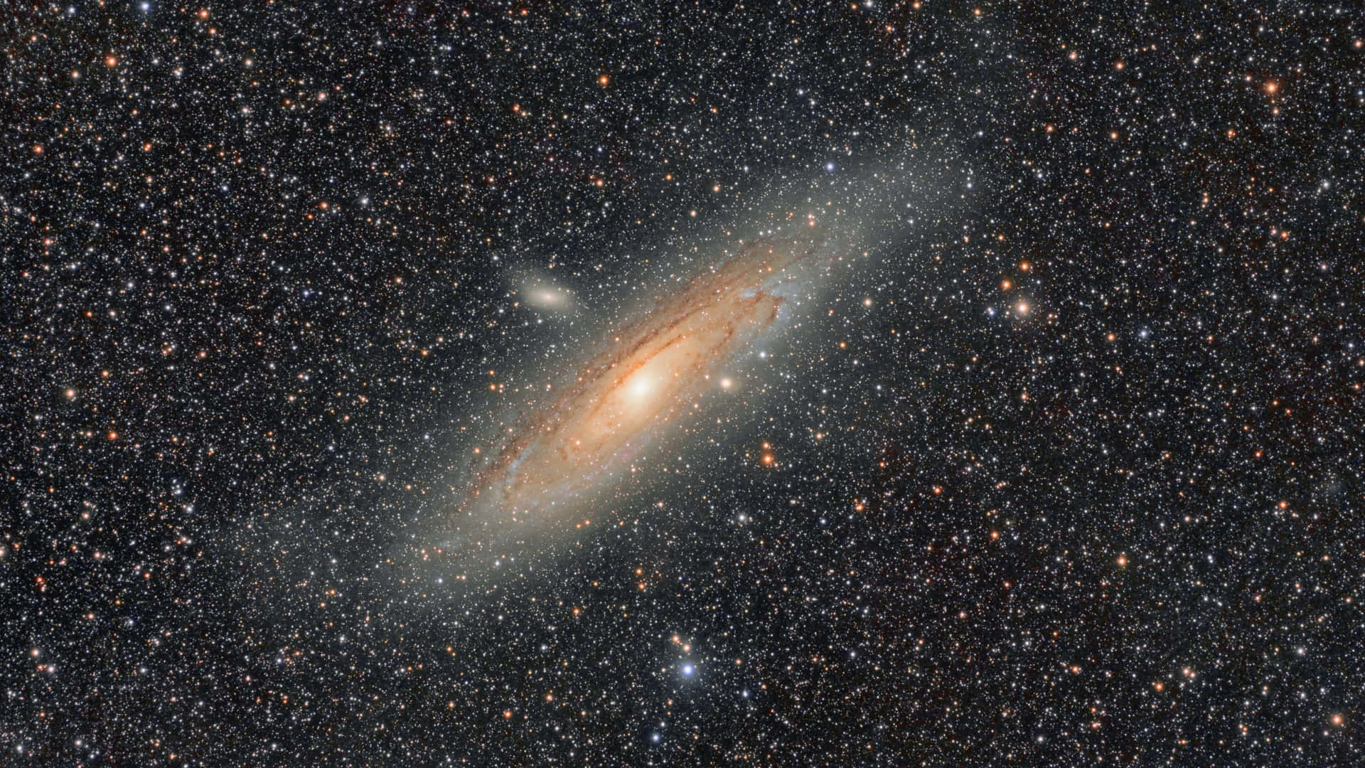 Overvældende udsigt til Andromeda-galaksen i 4k Ultra HD Wallpaper