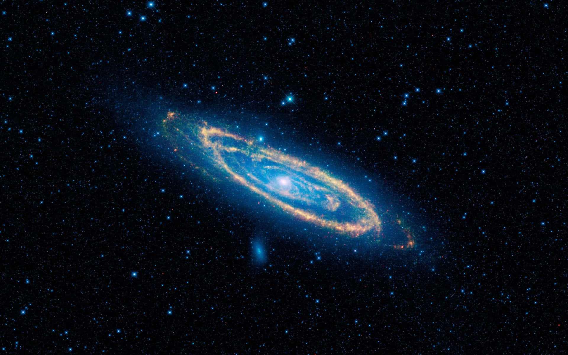 Den forbløffende Andromeda Galaxy i 4K-opløsning Wallpaper