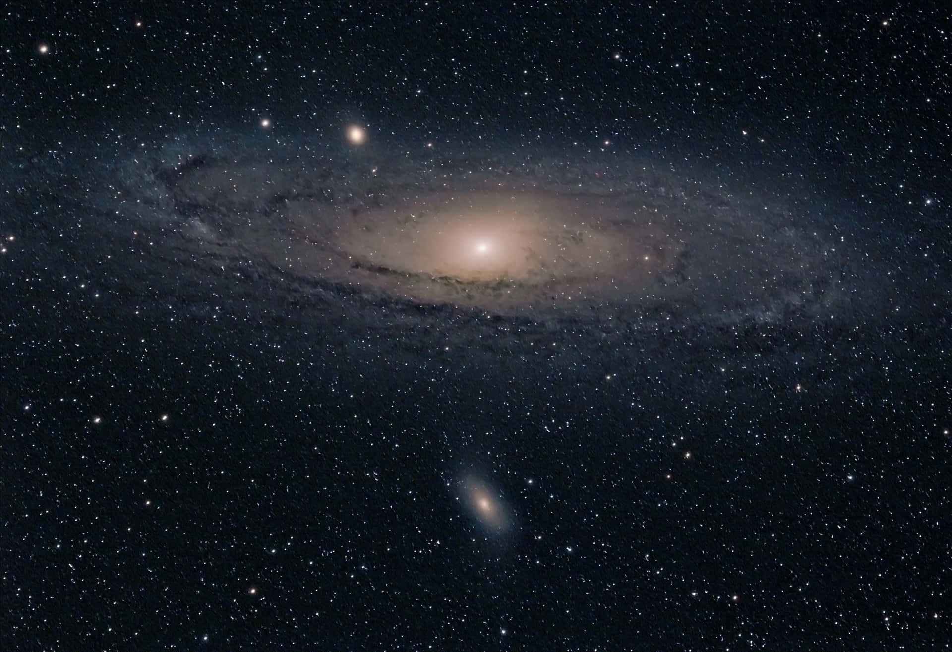 Denmagnifika Andromedagalaxen Wallpaper