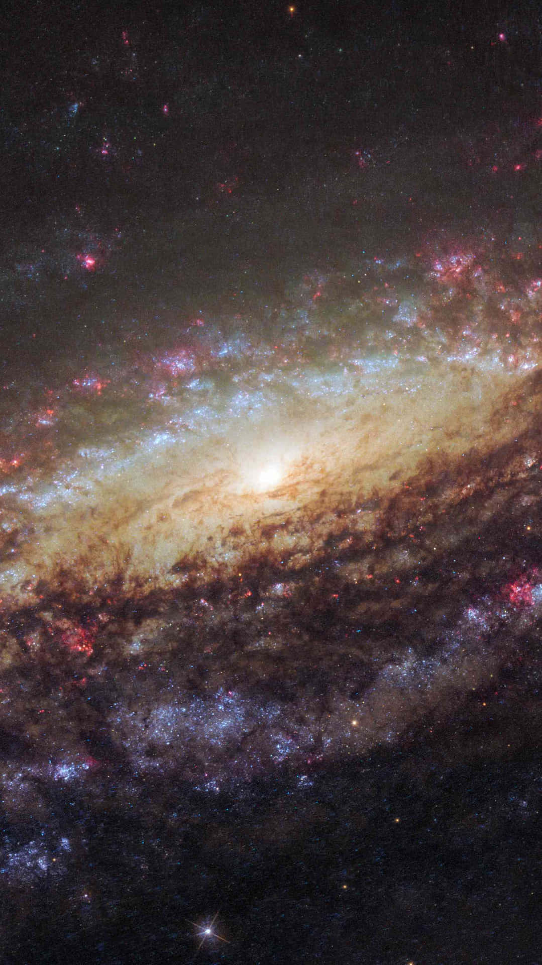 Et majestætisk syn på Andromeda-galaksen Wallpaper