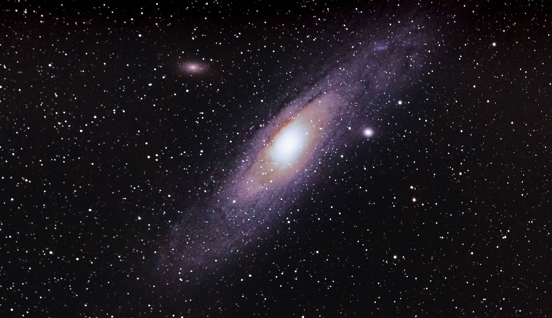 Andromeda Galaxy Sparling Stars Wallpaper