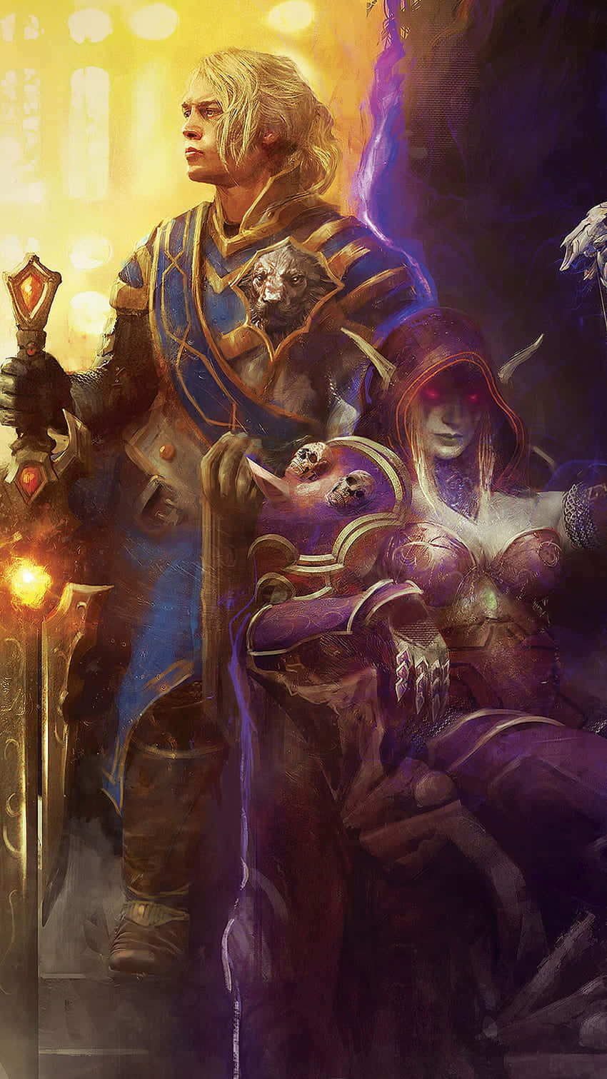 Anduin Wrynn Fantasy Kunstwerk Achtergrond