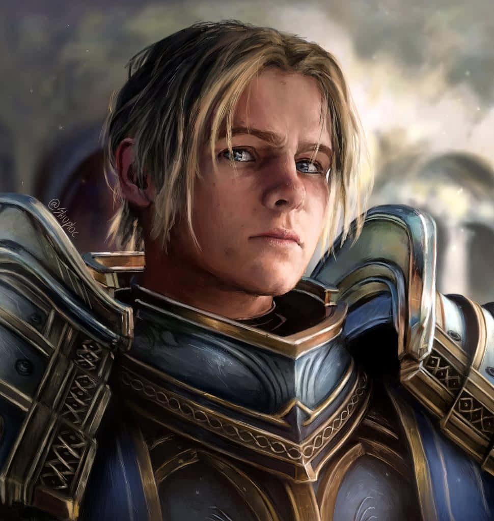 Anduin Wrynn Portrett Warcraft Bakgrunnsbildet